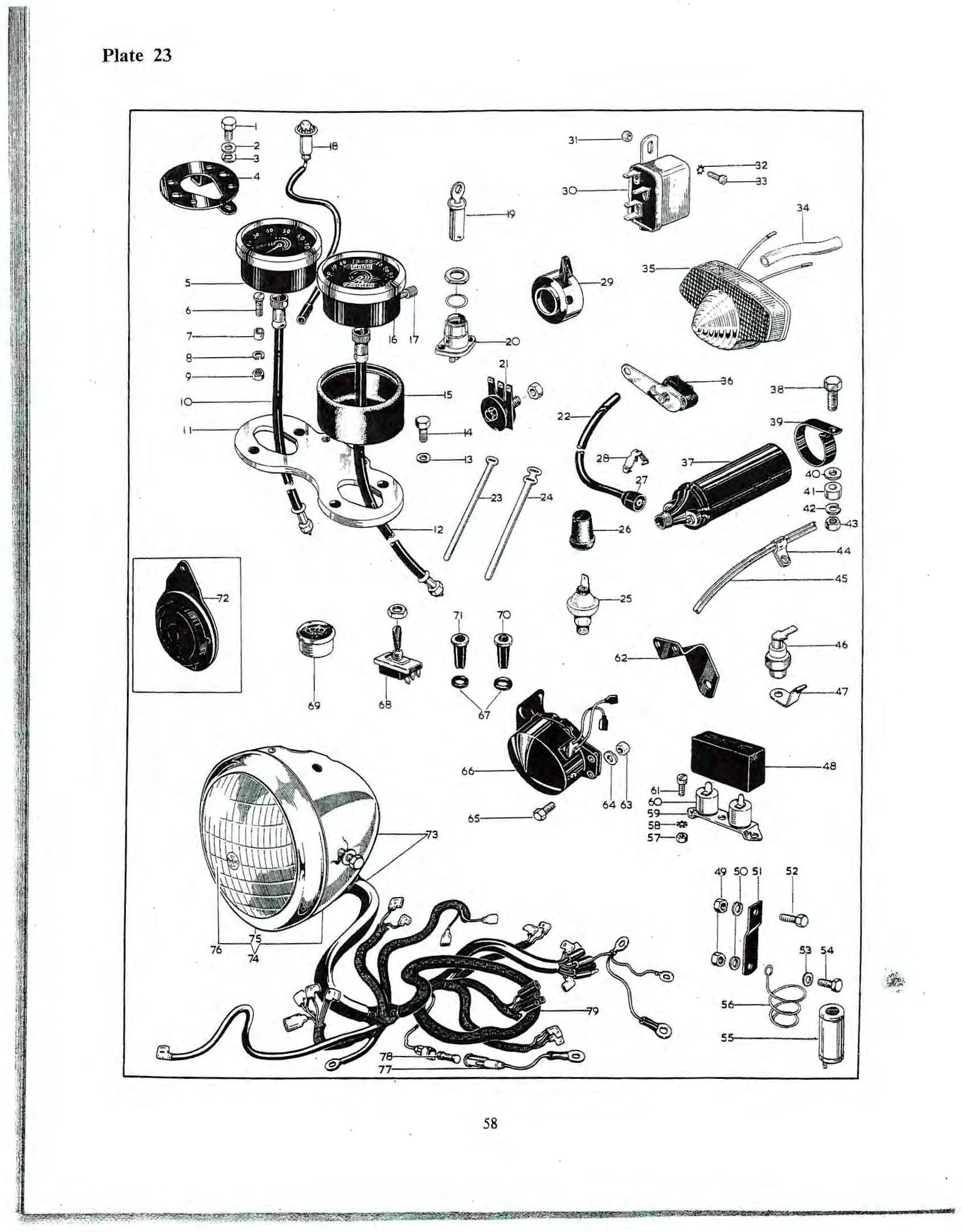 Interior, pilot bulb holder