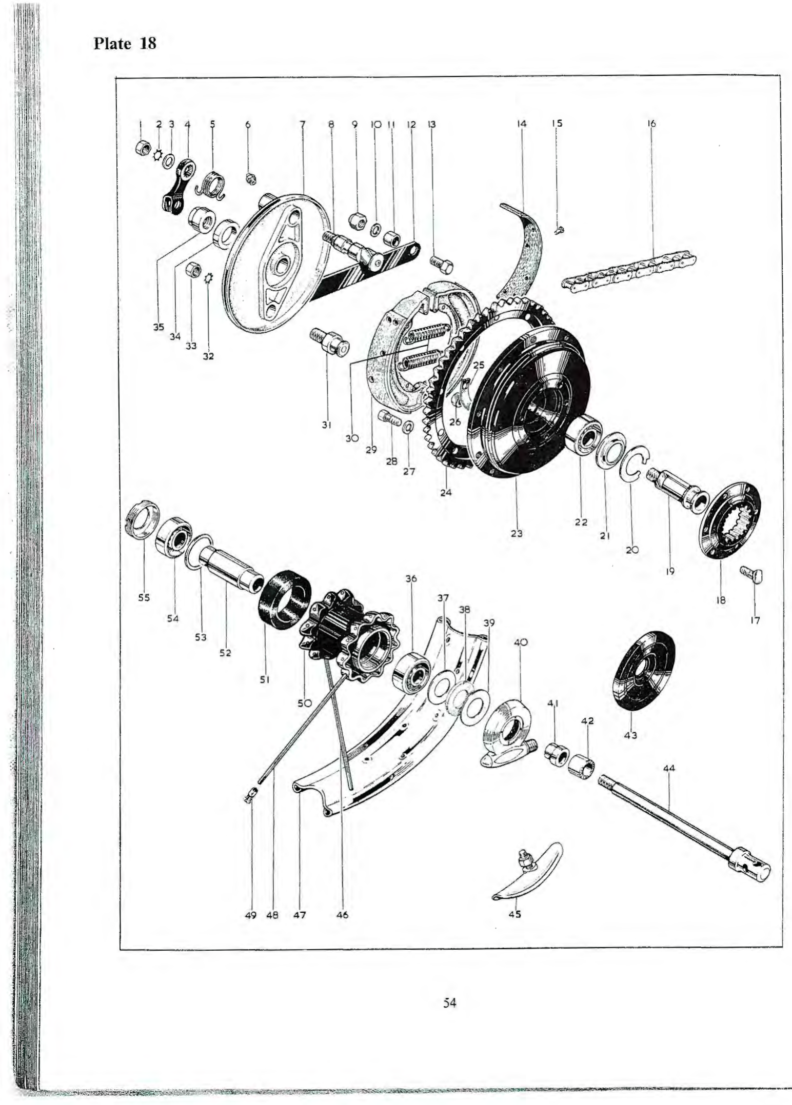 BSA Washer, brake lever to cam spindle (7/16" × 3/4" × 1/16")