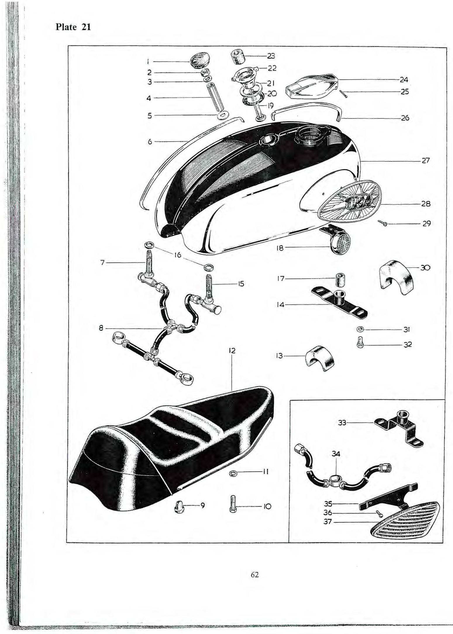 BSA Filler cap, domed, 4 gallon
