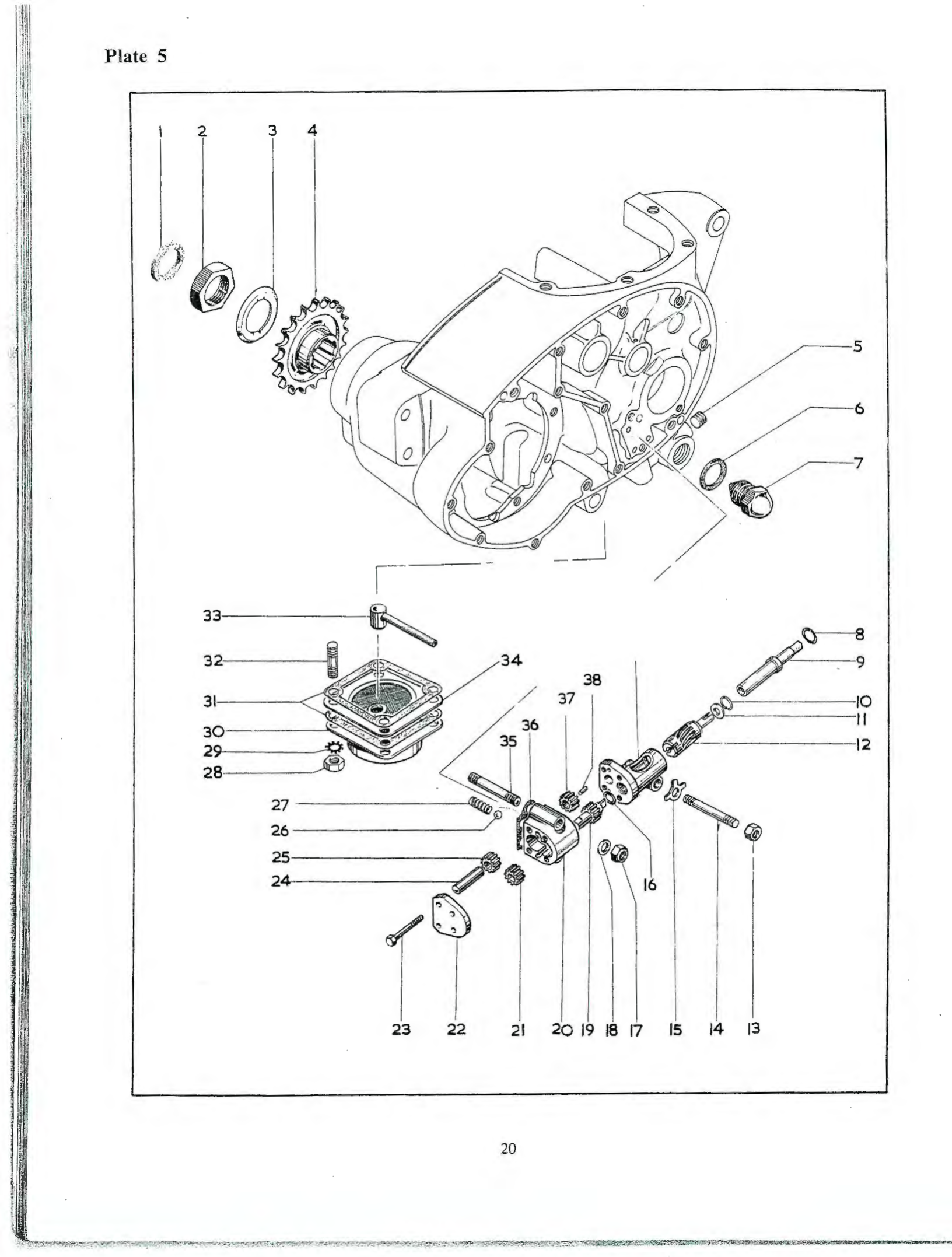 BSA OIL PUMP FEED GEAR A65