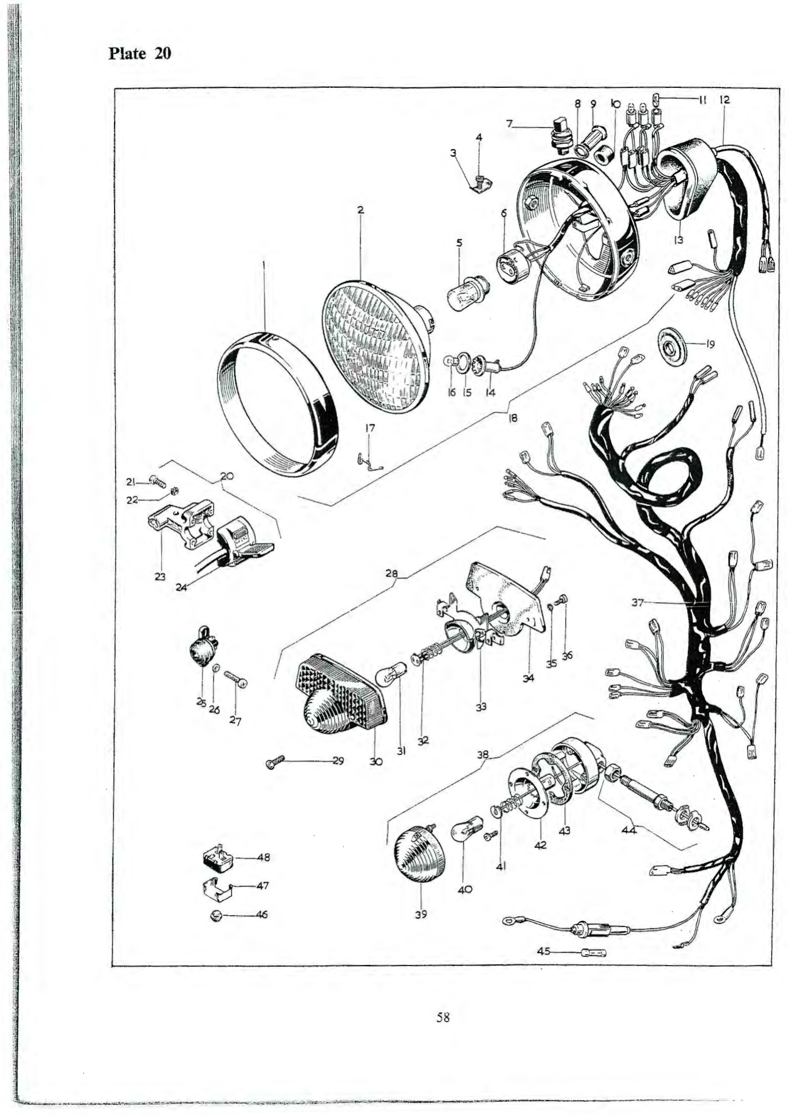 Lever half — switch assembly, left and right