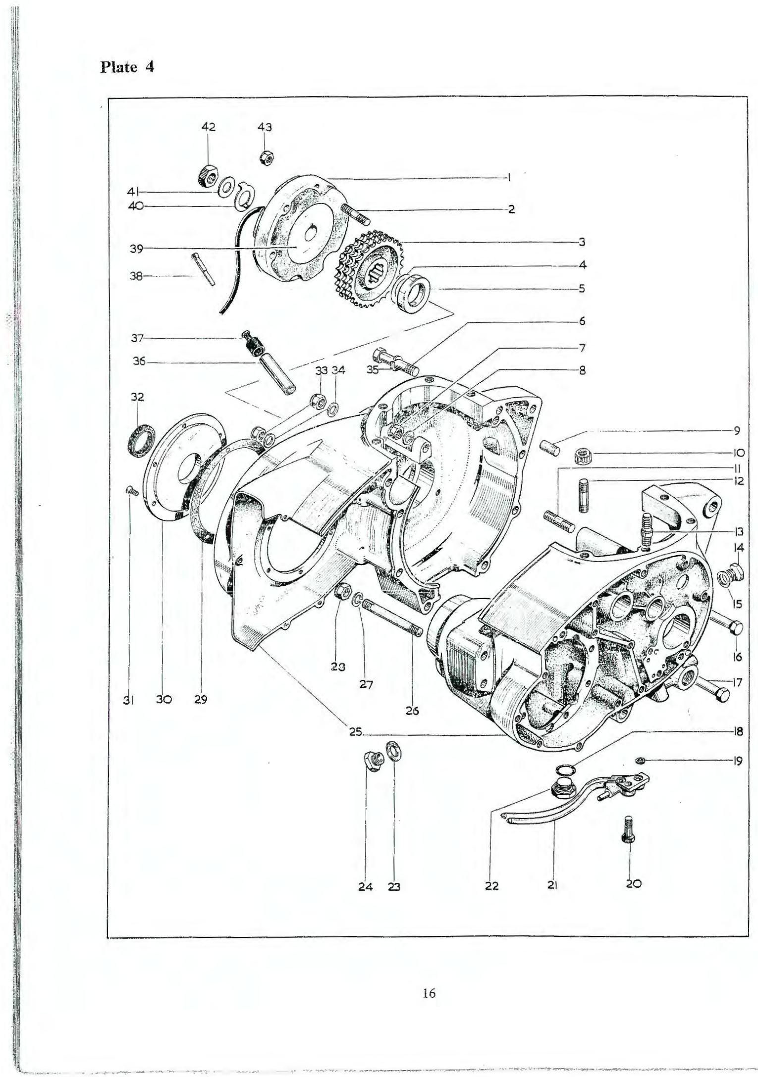 BSA Washer — crankcase bolt