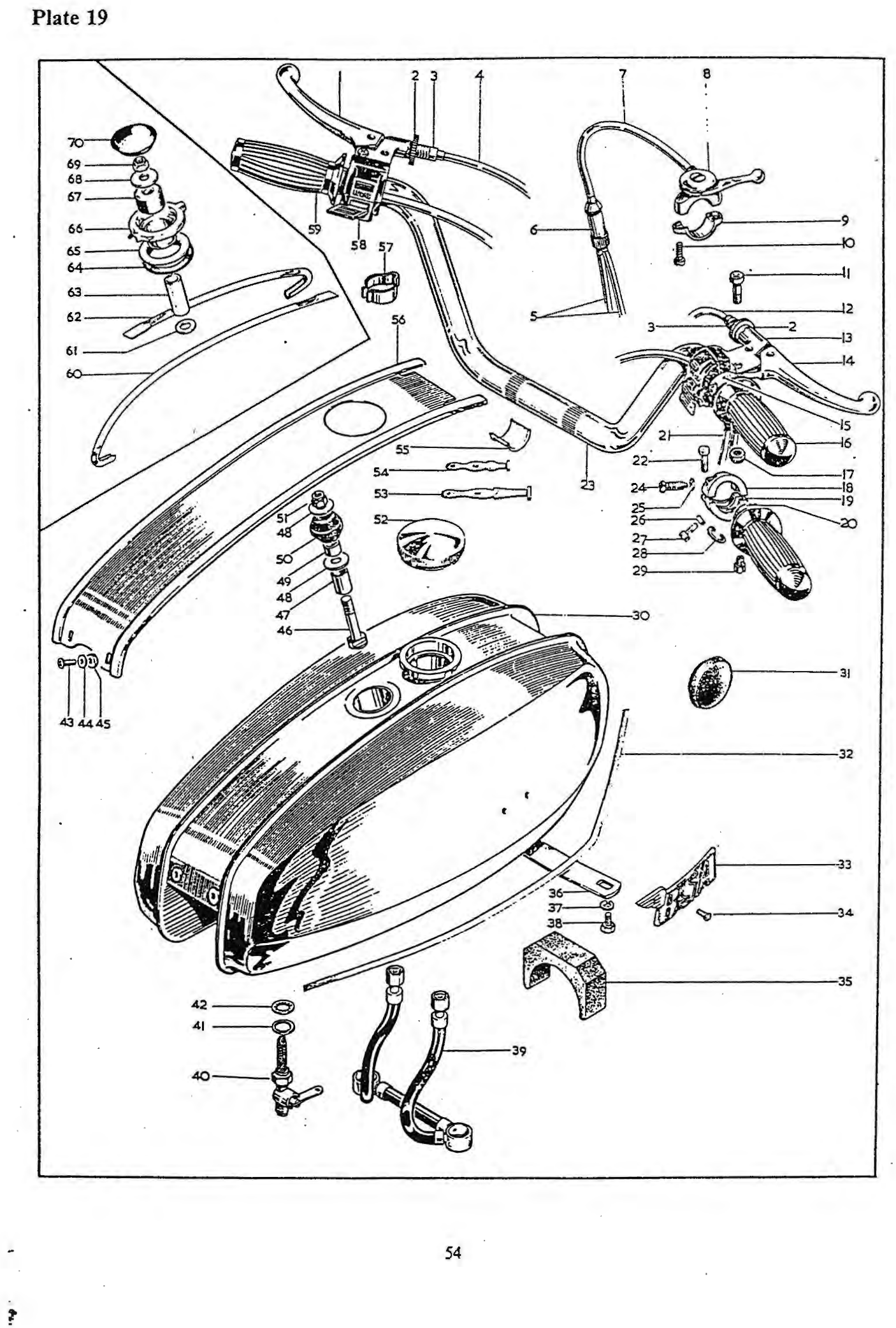 BSA Washer, top, tank mounting, 2 and 4 gallon (.453" x .906" x 3/32")