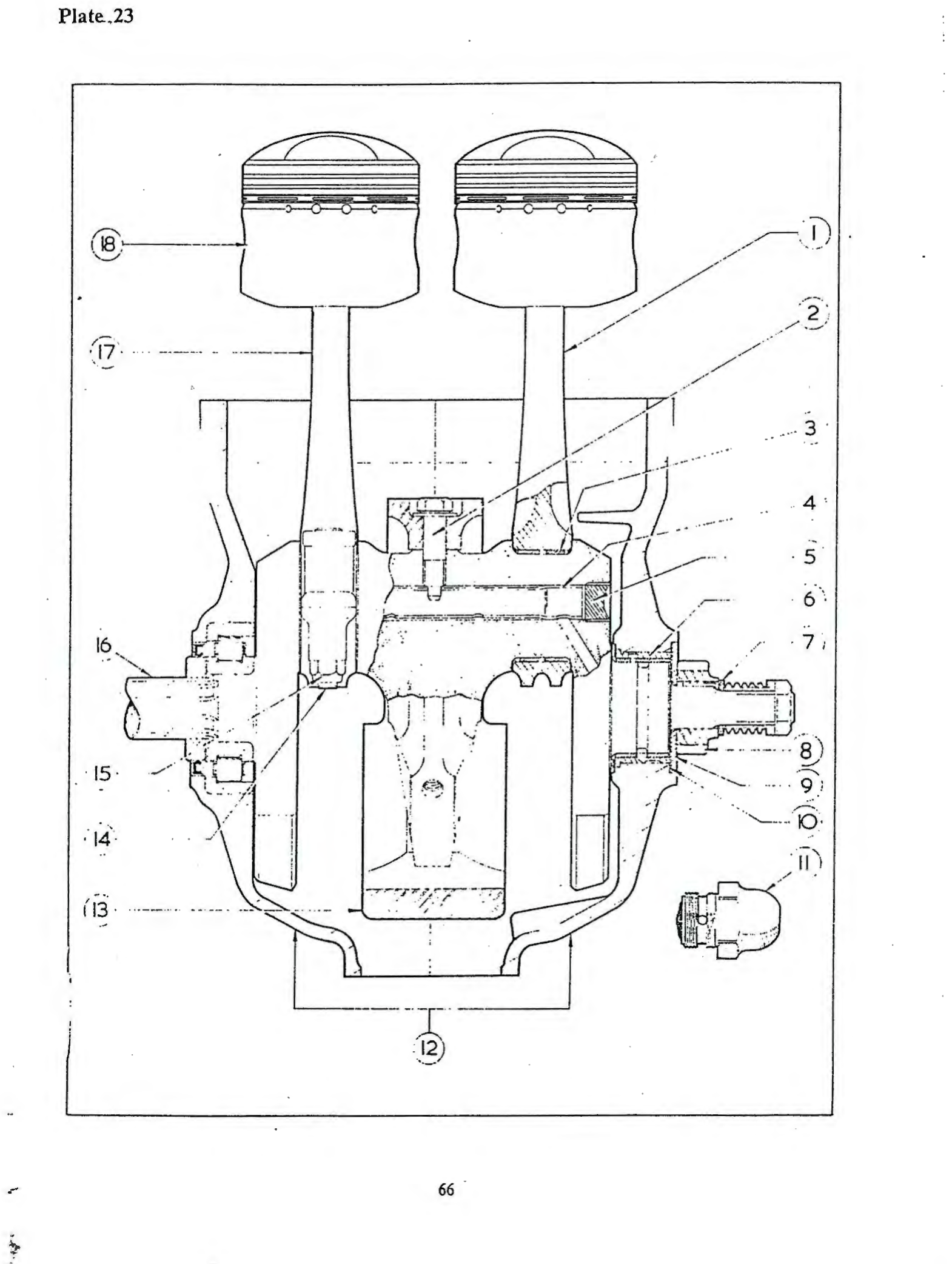 BSA Washer — oil pump drive pinion