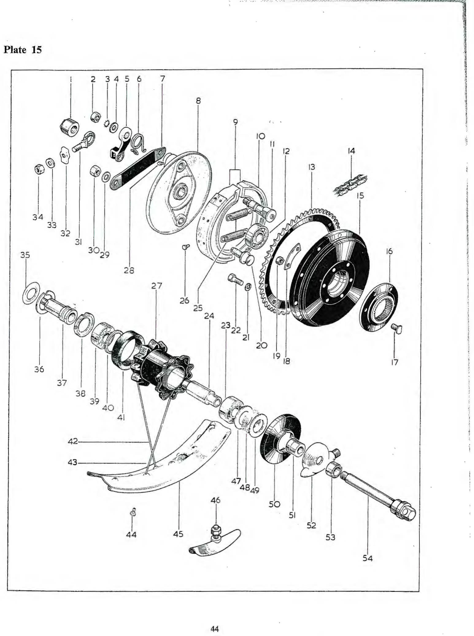 CIRCLIP REAR WHEEL HUB