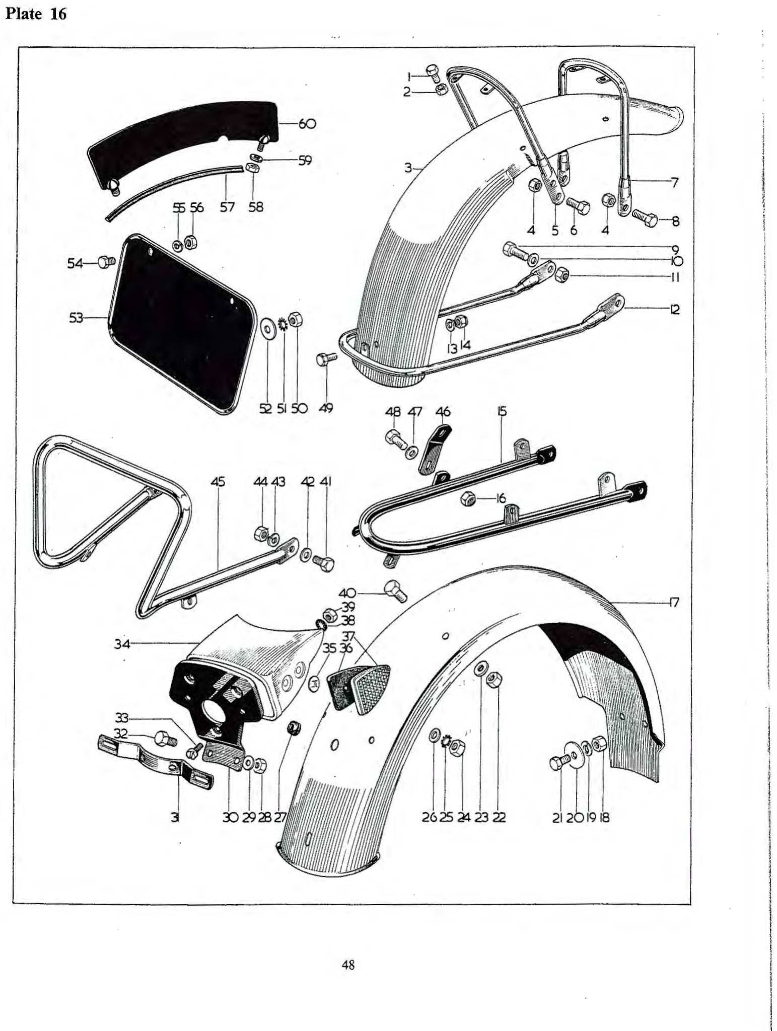 BSA Bolt, stay to bracket (5/16" British Standard Cycle × 1-1/32")