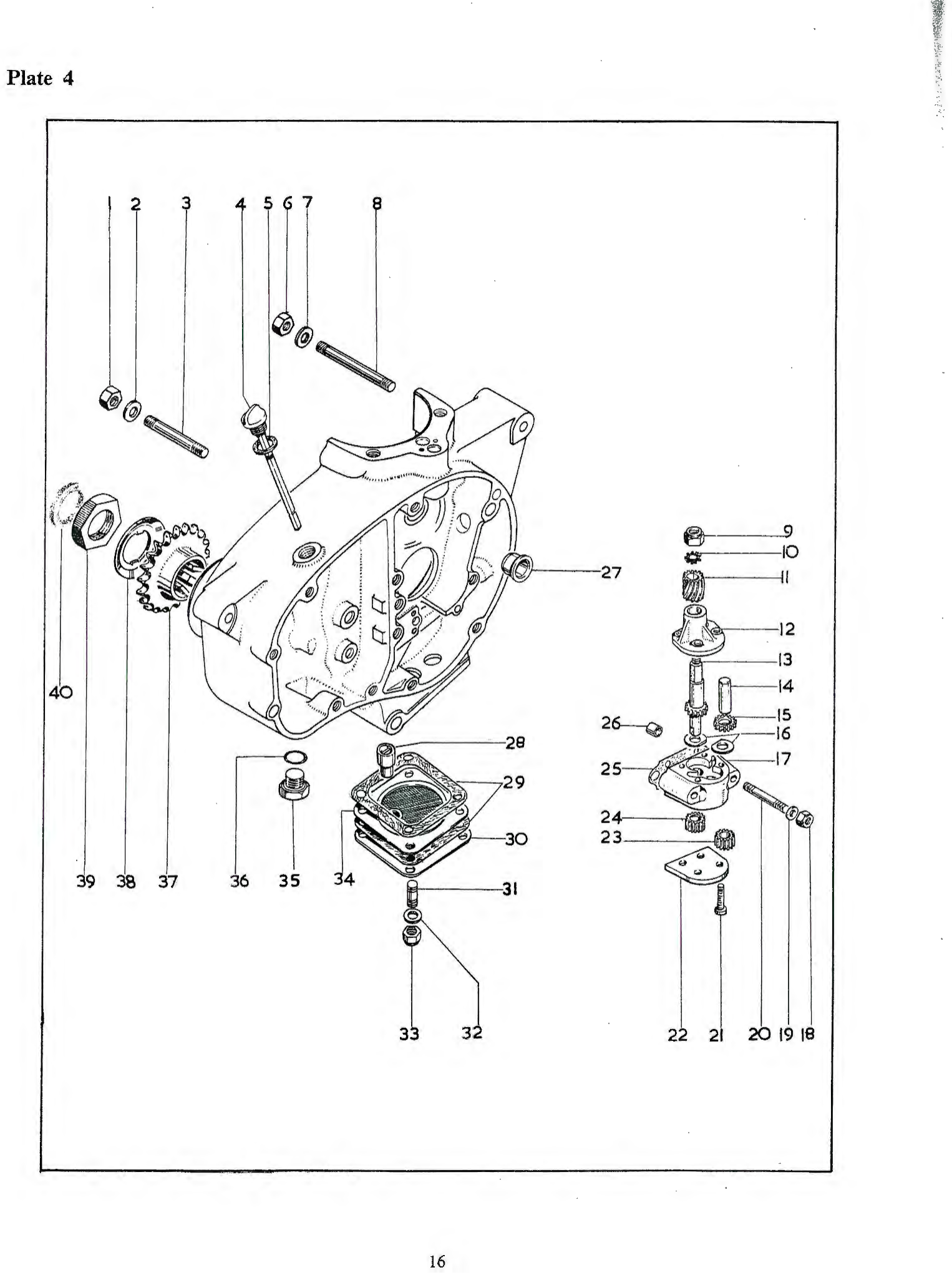 BSA Oil pump body