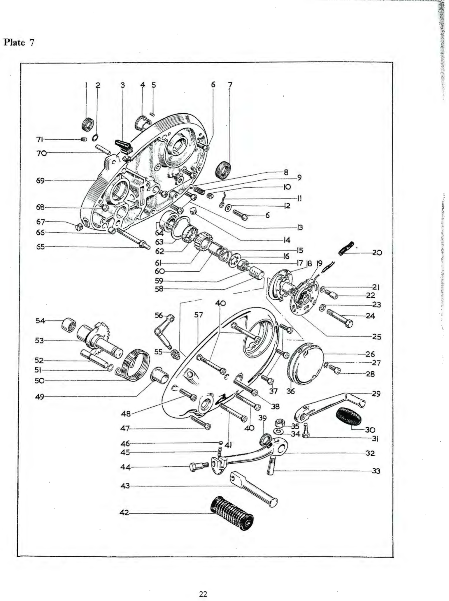 BSA Circlip, mainshaft bearing