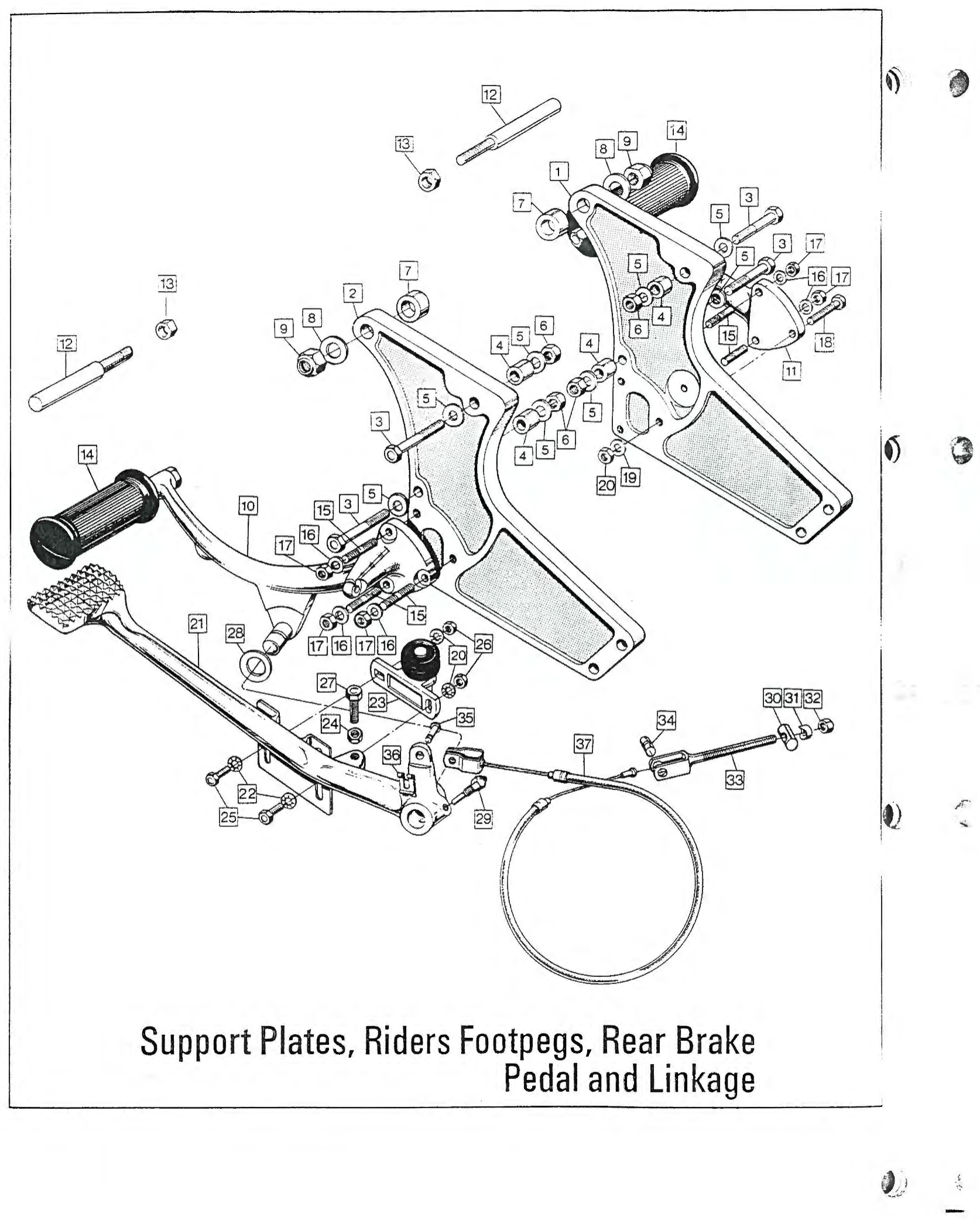 Norton Bolt/Nipple Pedal Securing