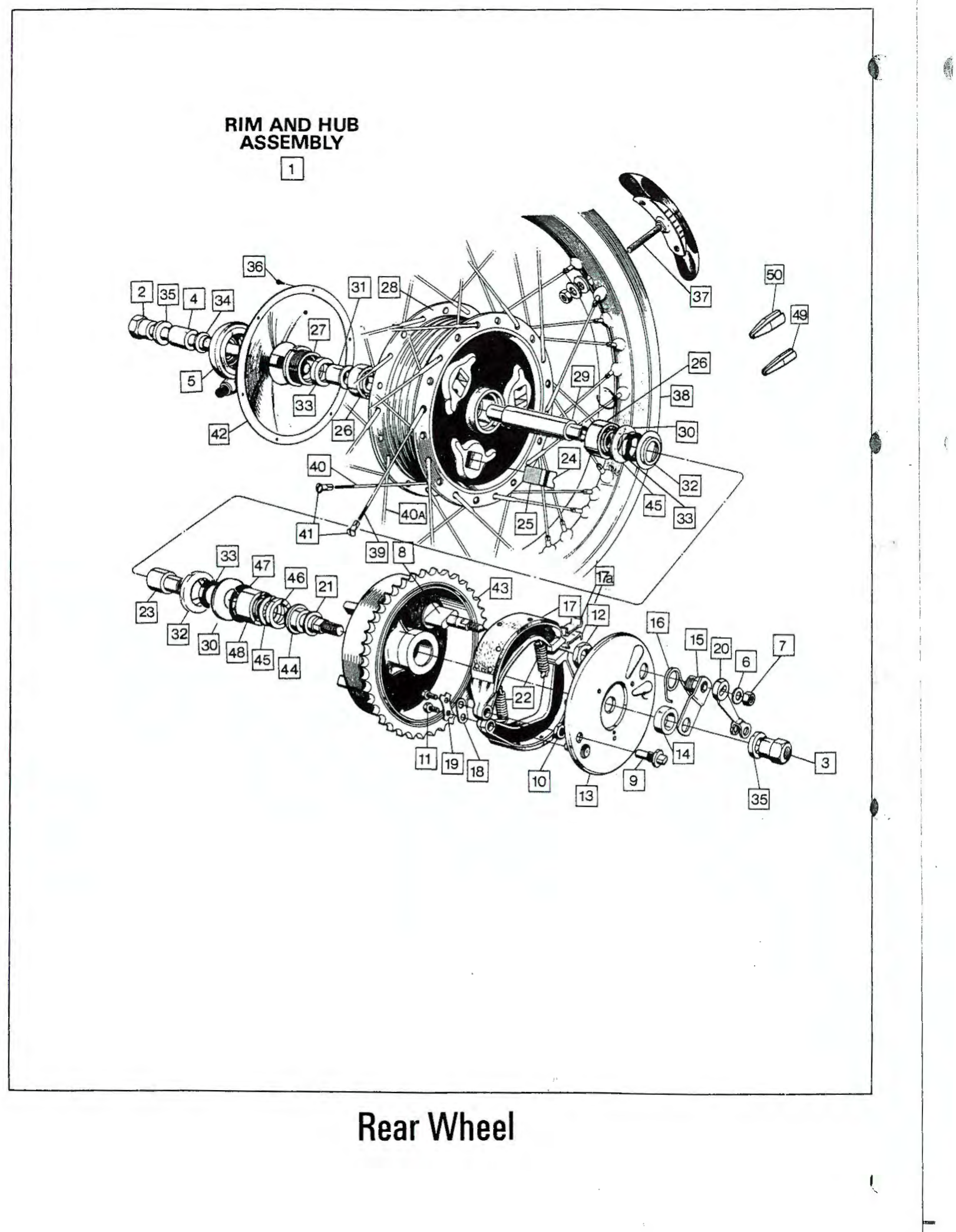 Norton REAR BRAKE SET FERODO