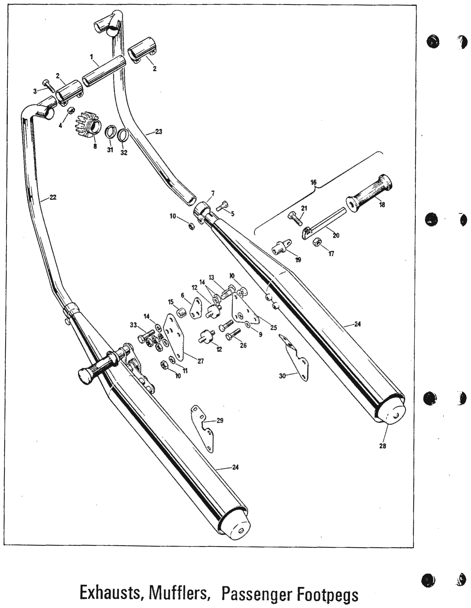 Norton Gusset Footpeg Support