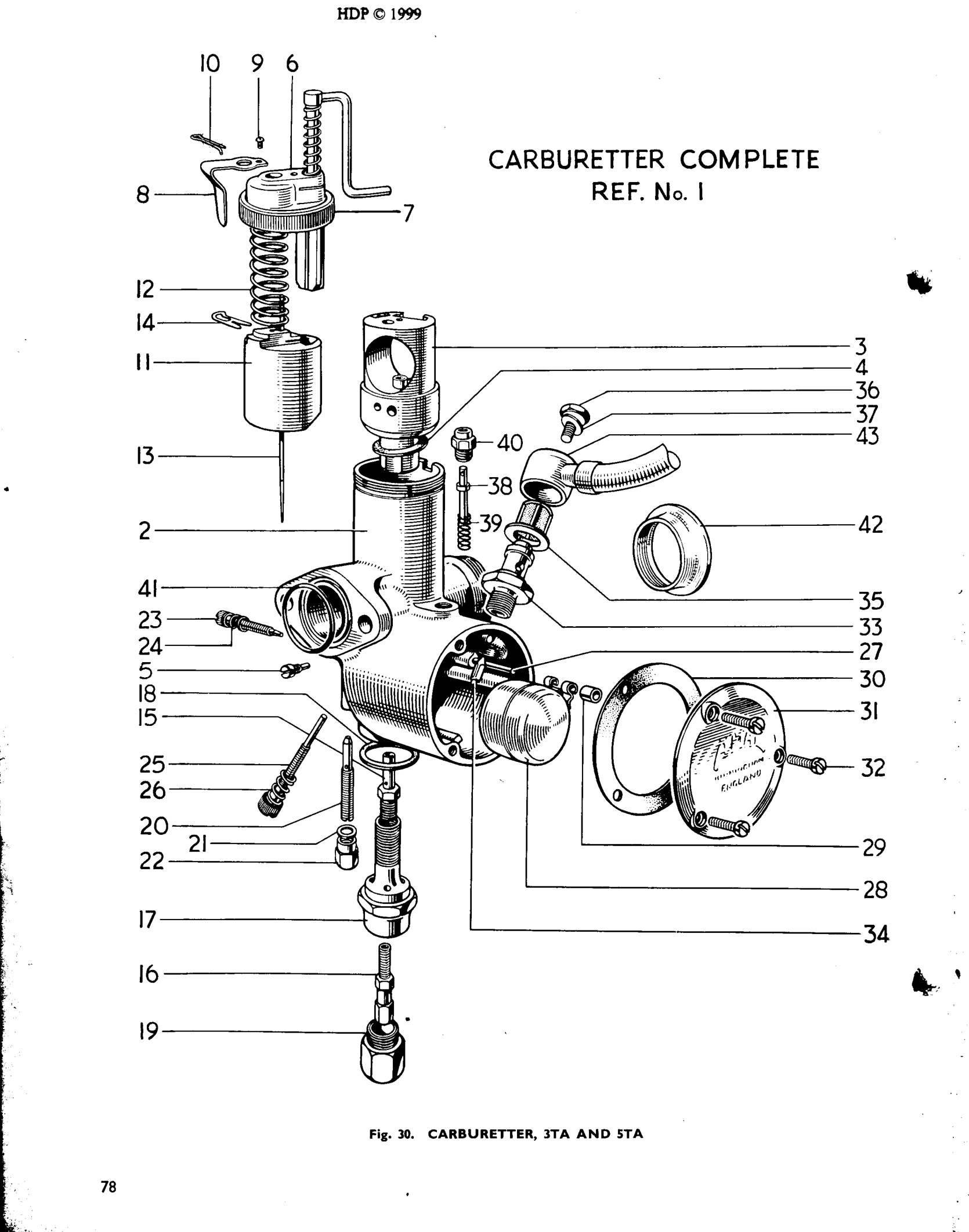 CARBURETTER, 3TA AND 5TA
