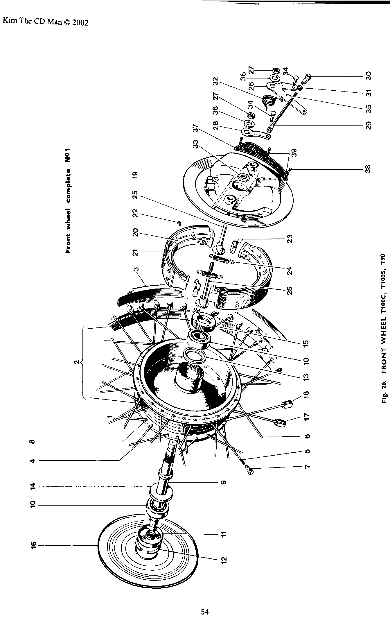 RIM SPOKES AND HUB ASSEMBLY