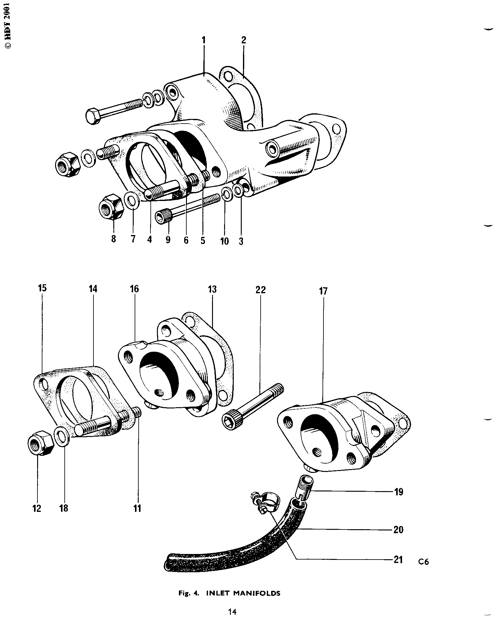 Joint washer, insulating block