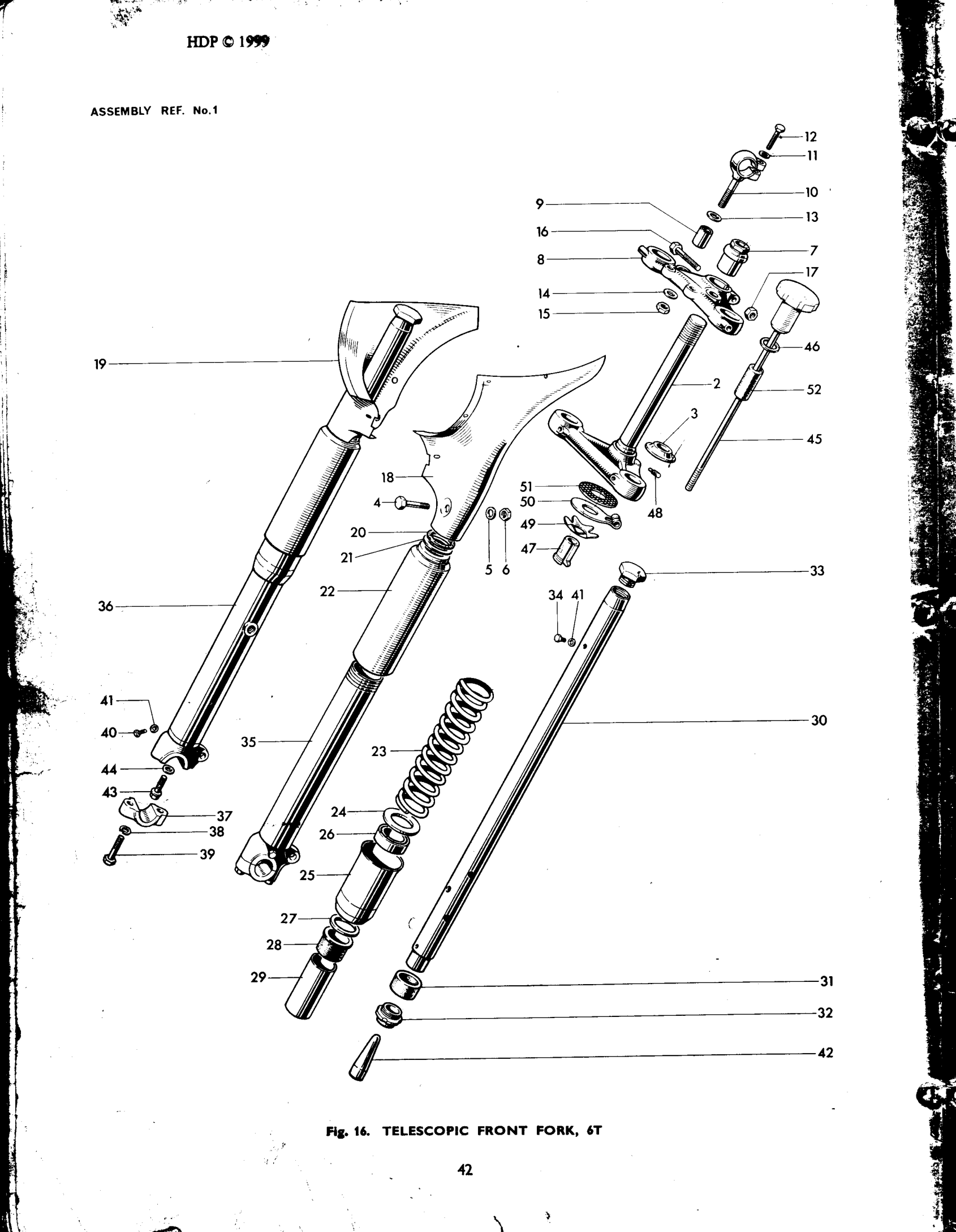 TELESCOPIC FRONT FORK, 6T