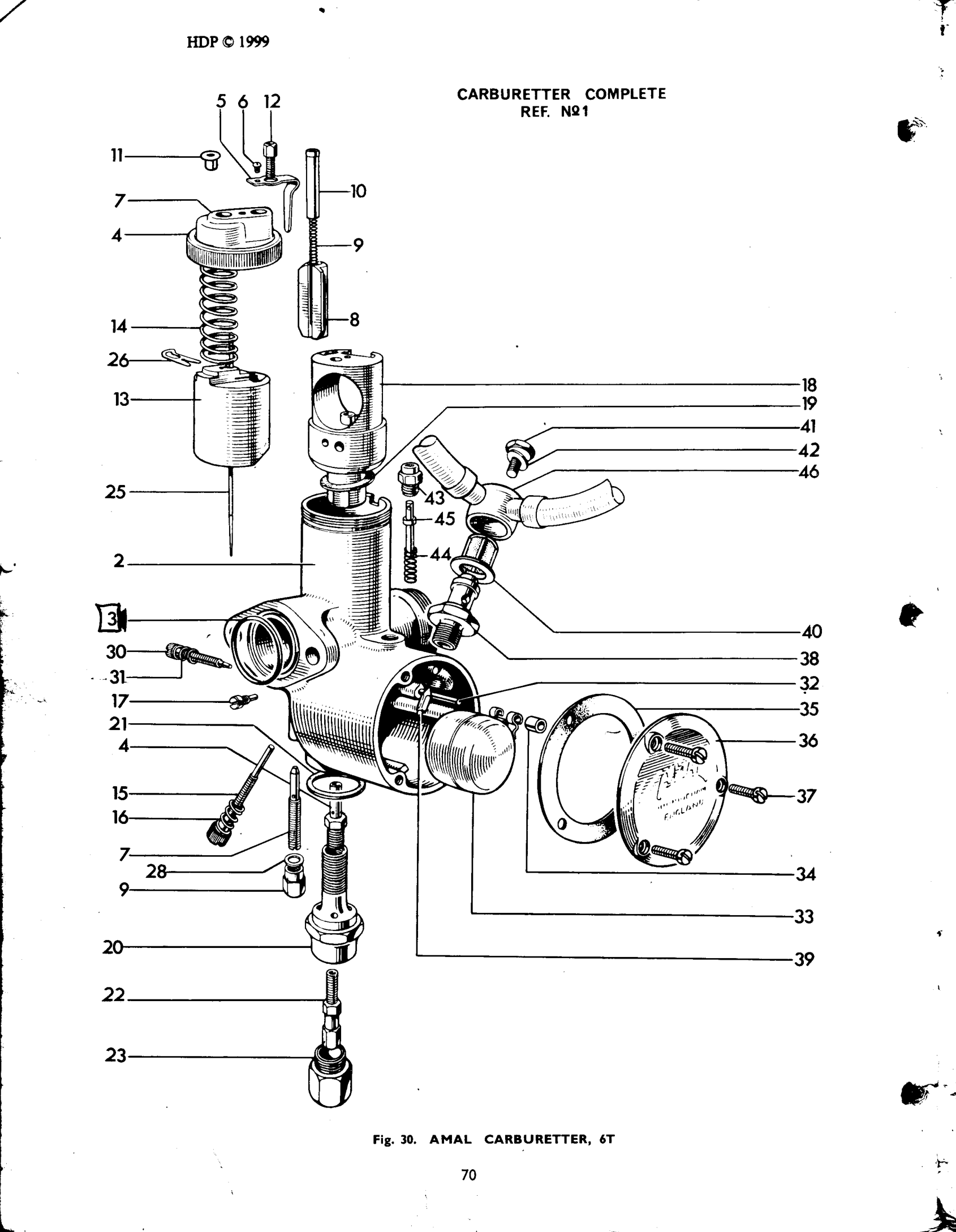 AMAL CARBURETTER 6T