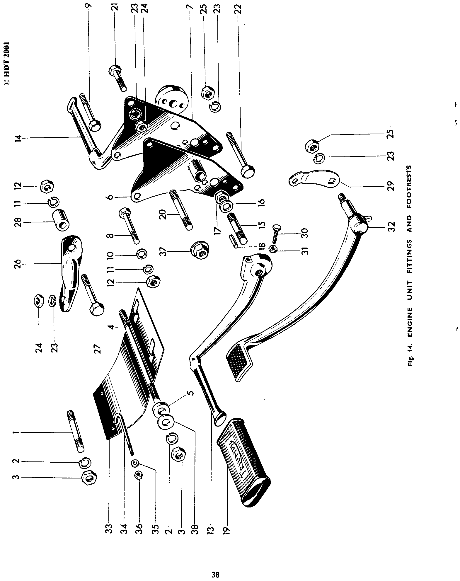 BRAKE PEDAL,650 65-70