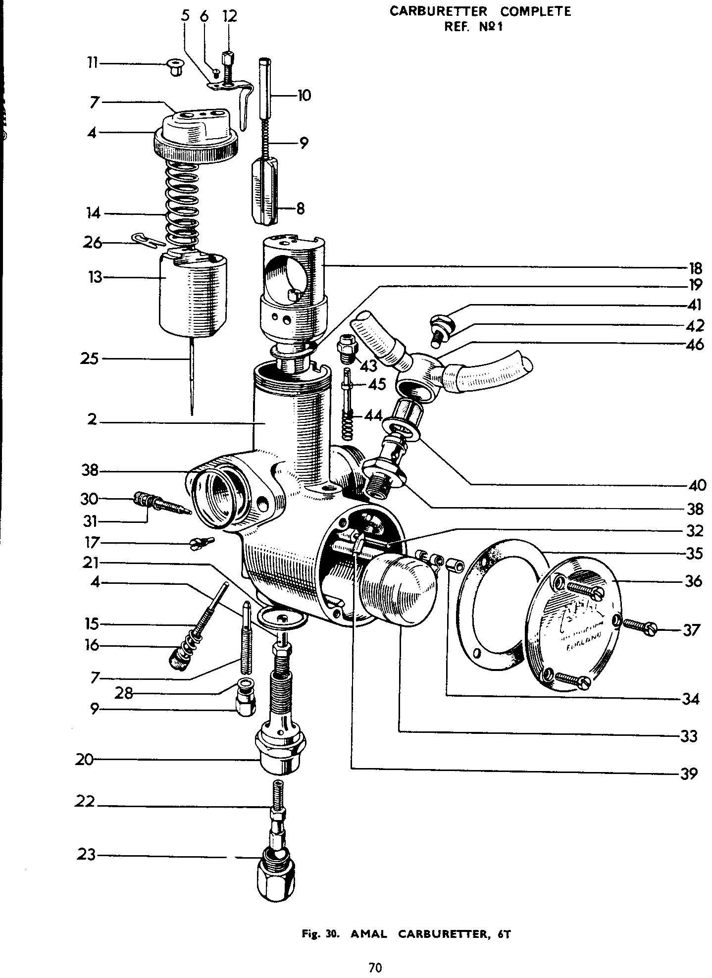 AMAL CARBURETTER 6T