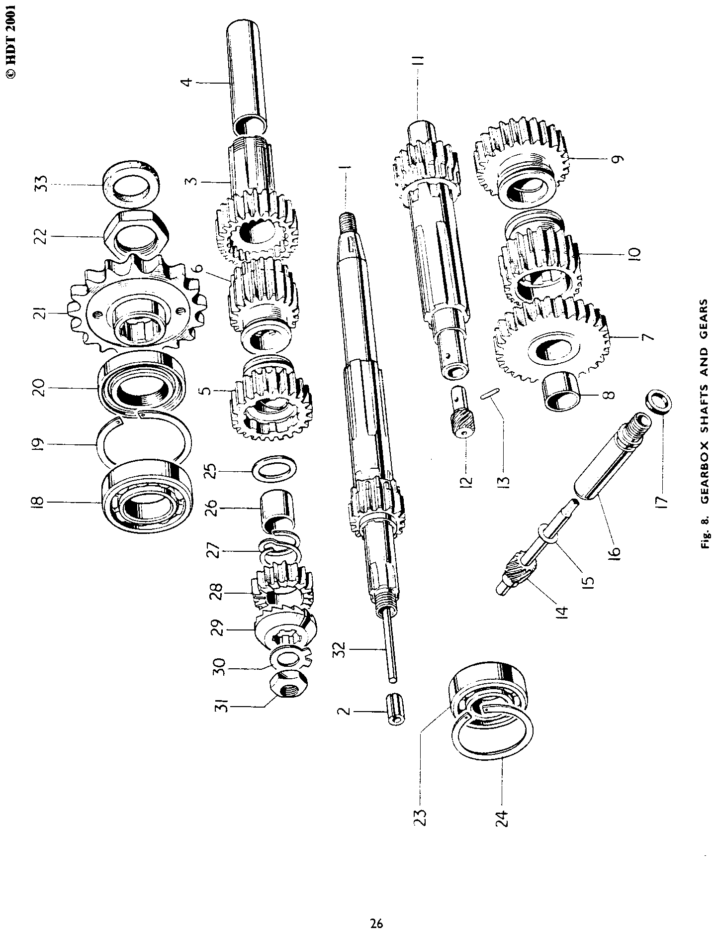 MAINSHAFT c/w LOW GEAR