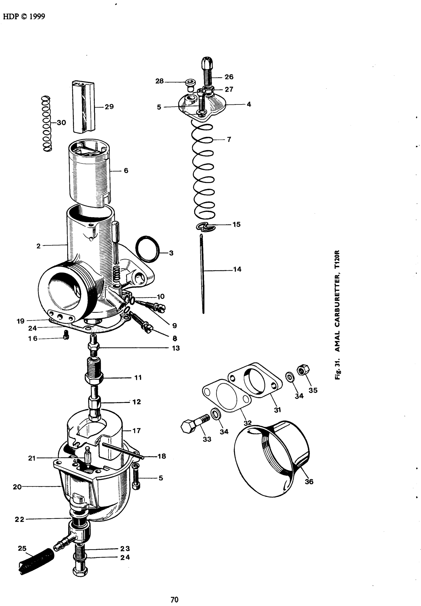 AMAL CARBURETTER T120R