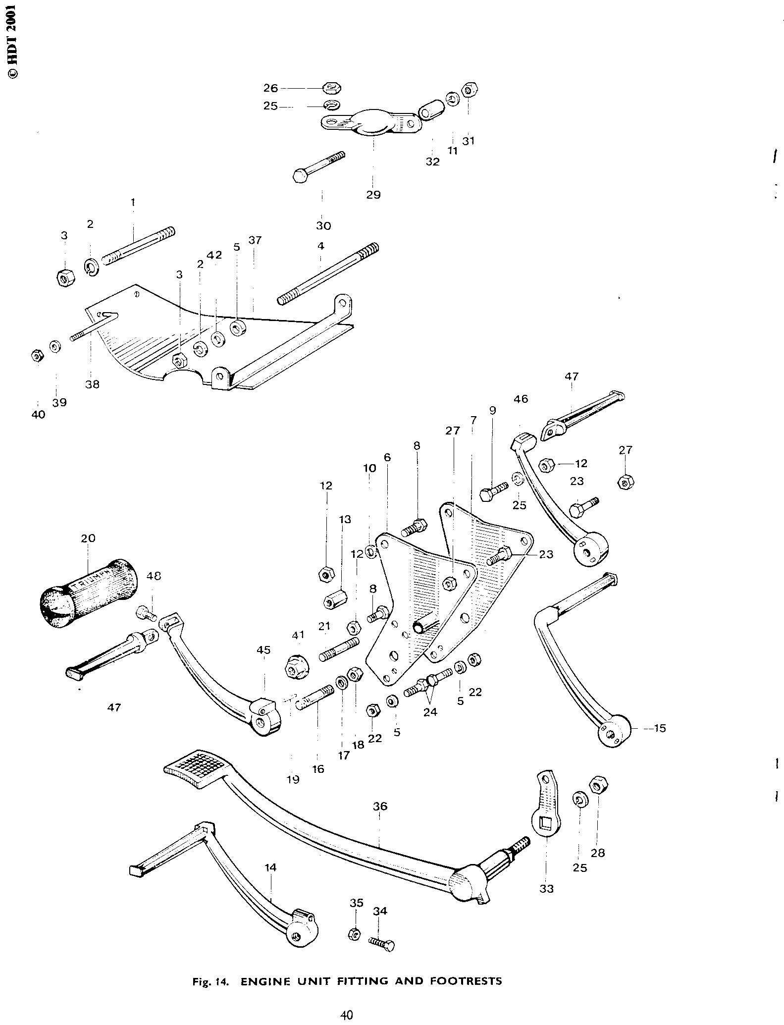 Right Footrest Assembly