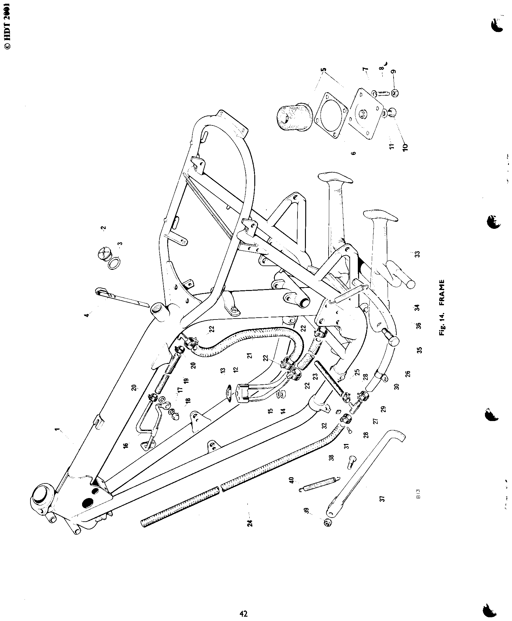 Rocker feed pipe
