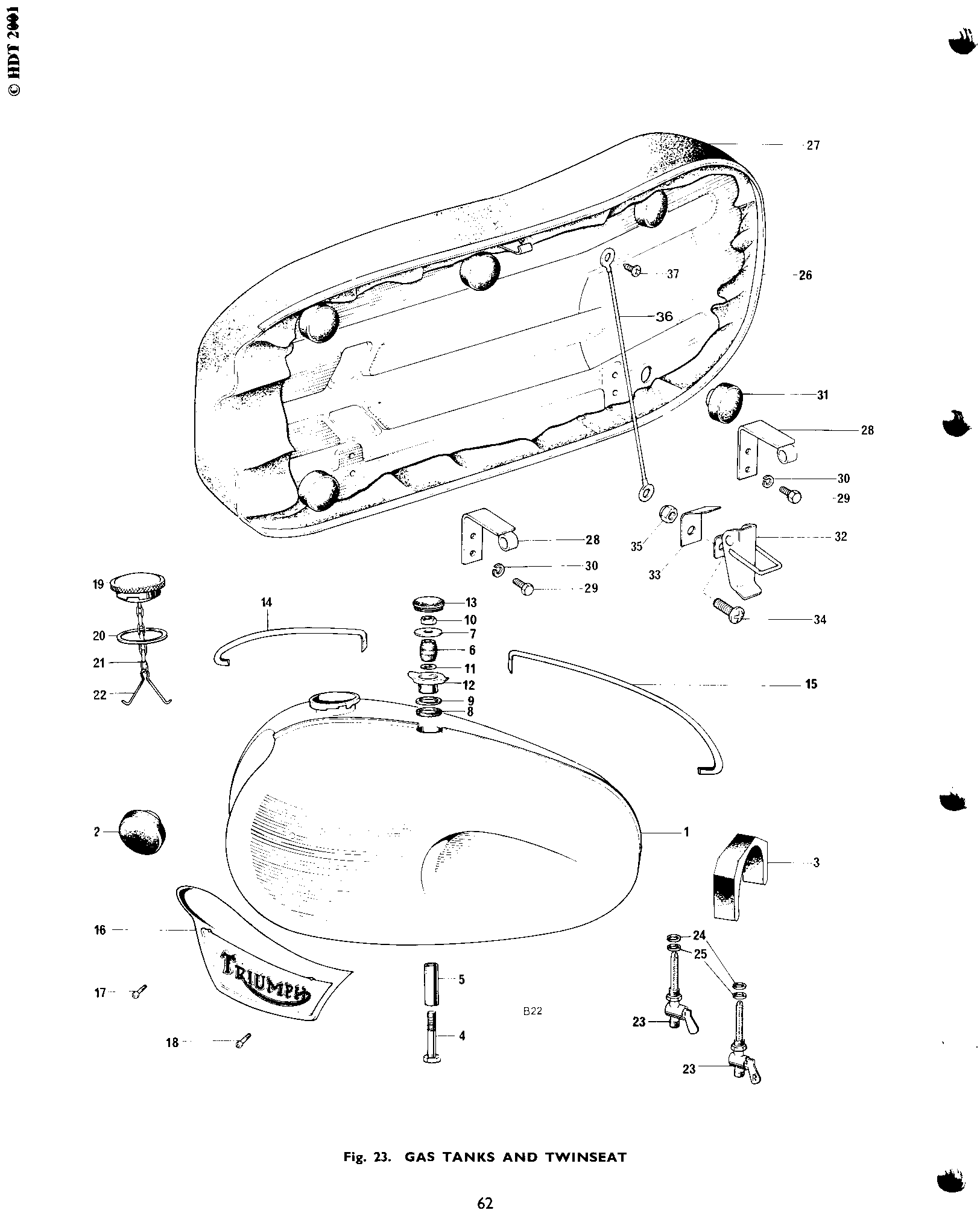 GAS TANK AND TWINSEAT