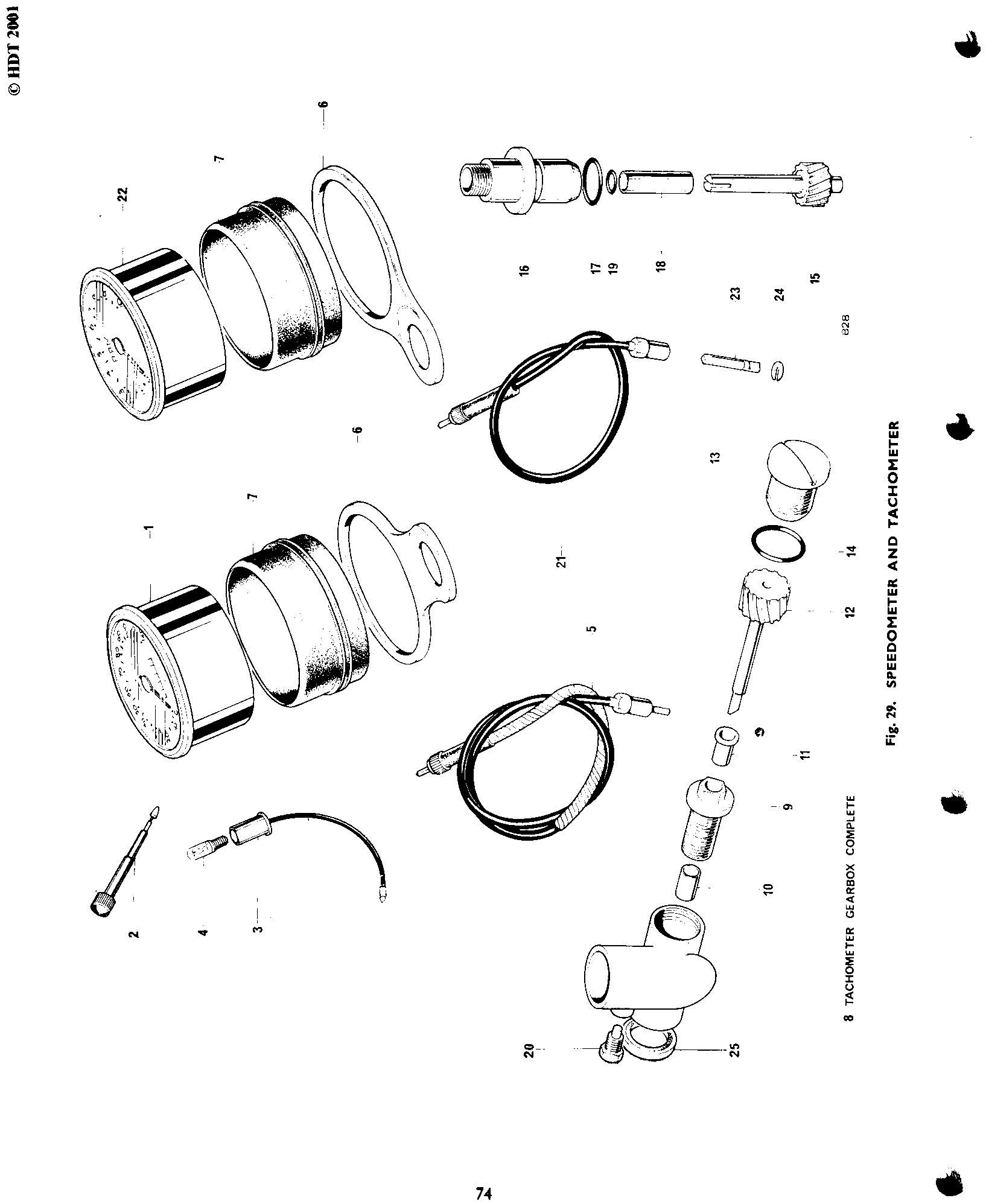 SPEEDOMETER AND TACHOMETER