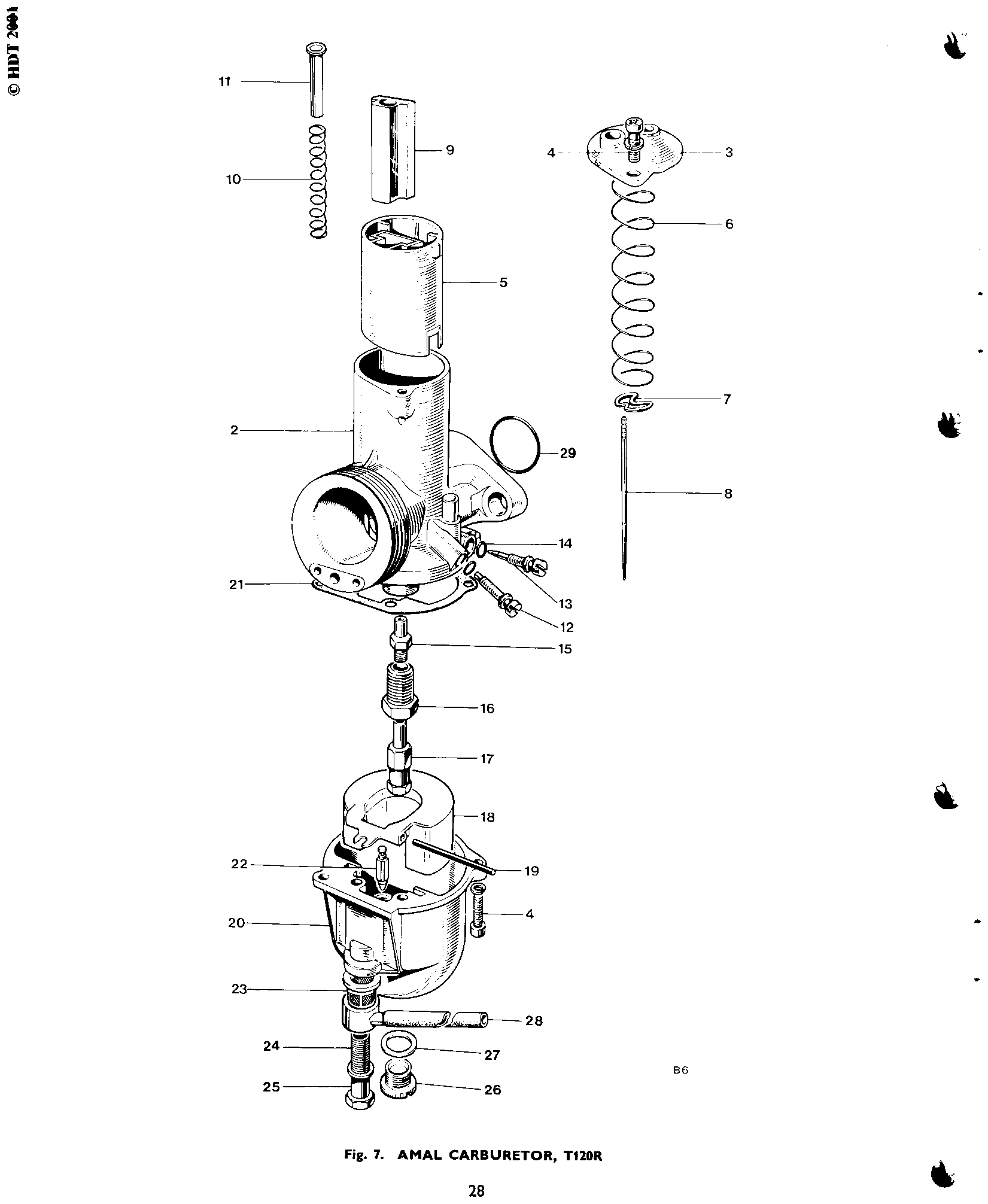 AMAL CONCENTRIC 30MM LH ALUM PREMIER - Jetting 200 main, 106 needle jet, #17 RJ, #3 slide