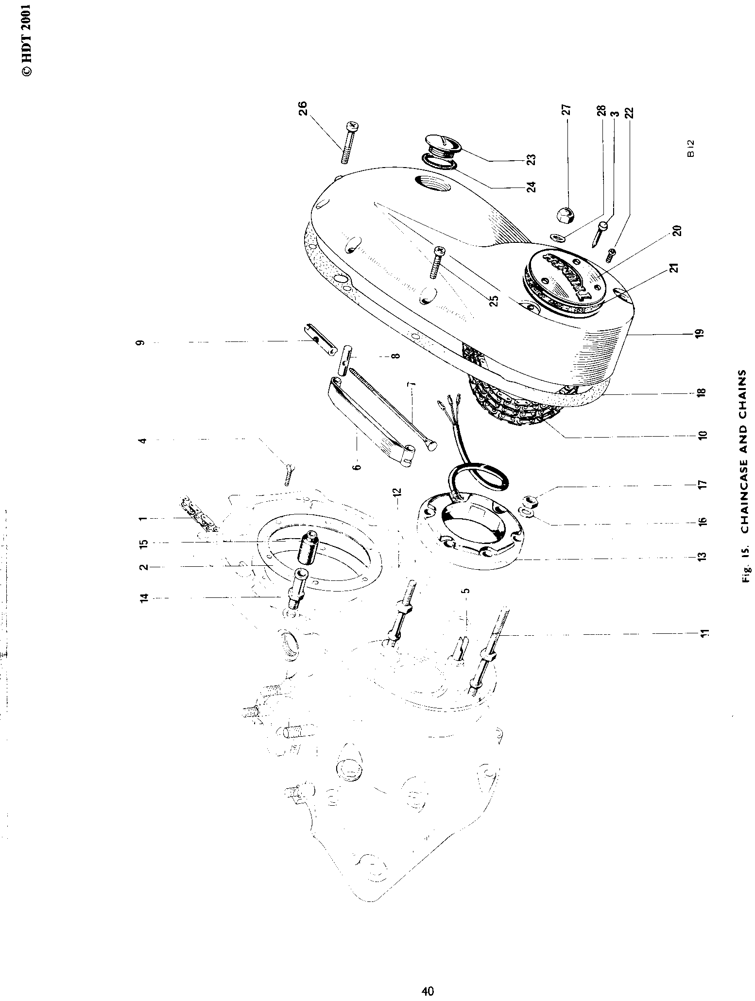 Chain tensioner abutment