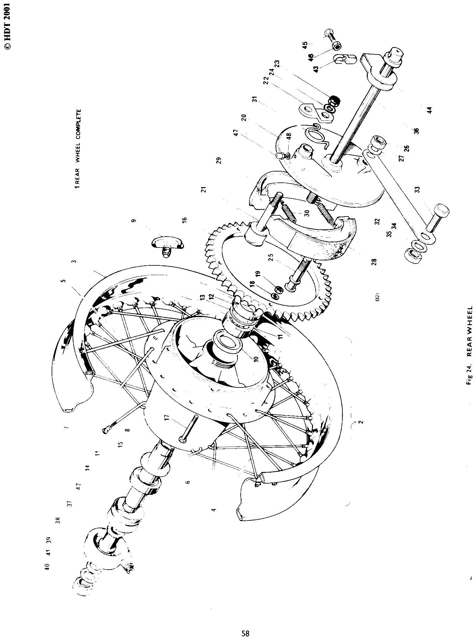 Hub and brake drum
