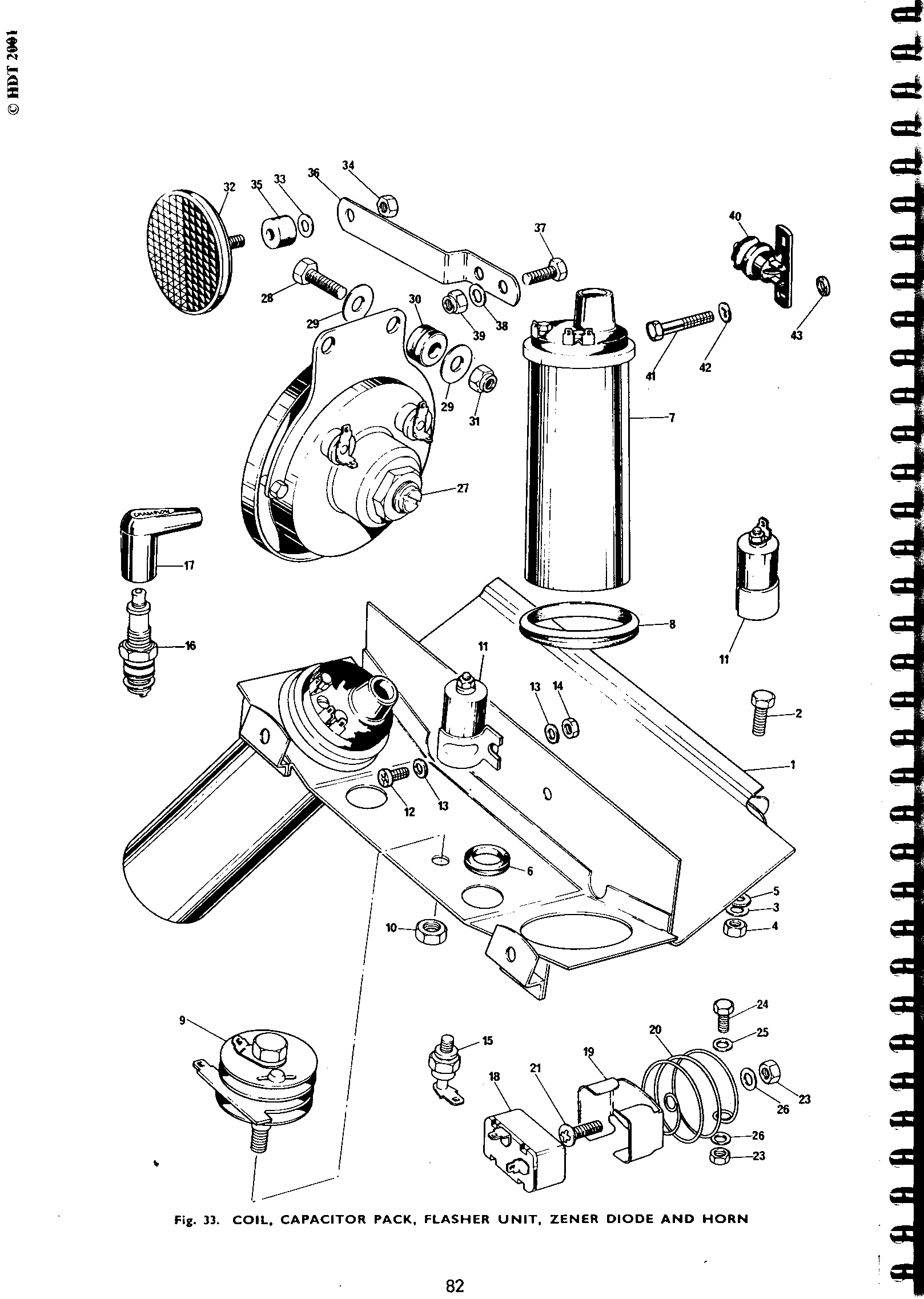 Screw - flasher unit attachment