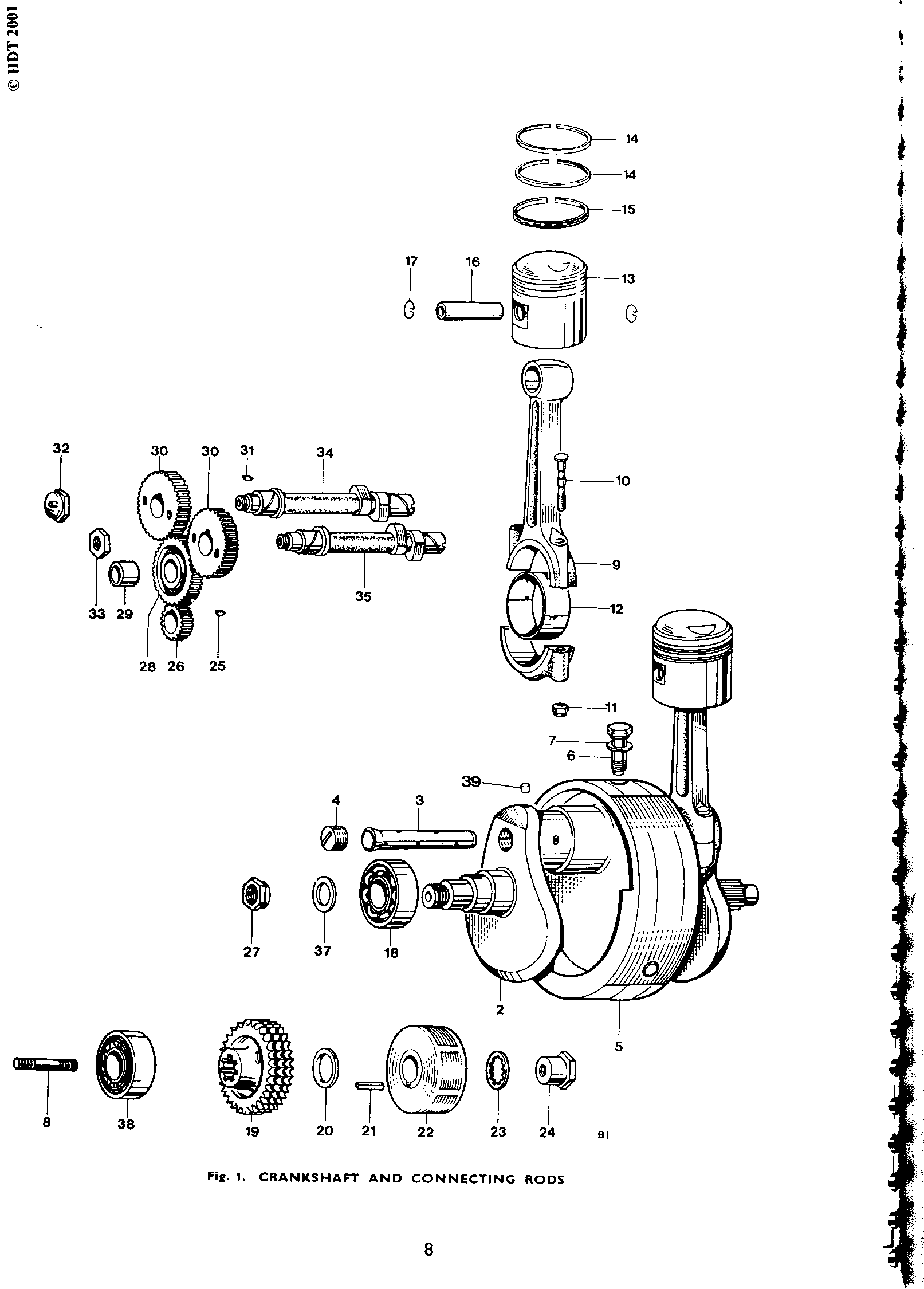 ROTOR NUT-T140 1971-82