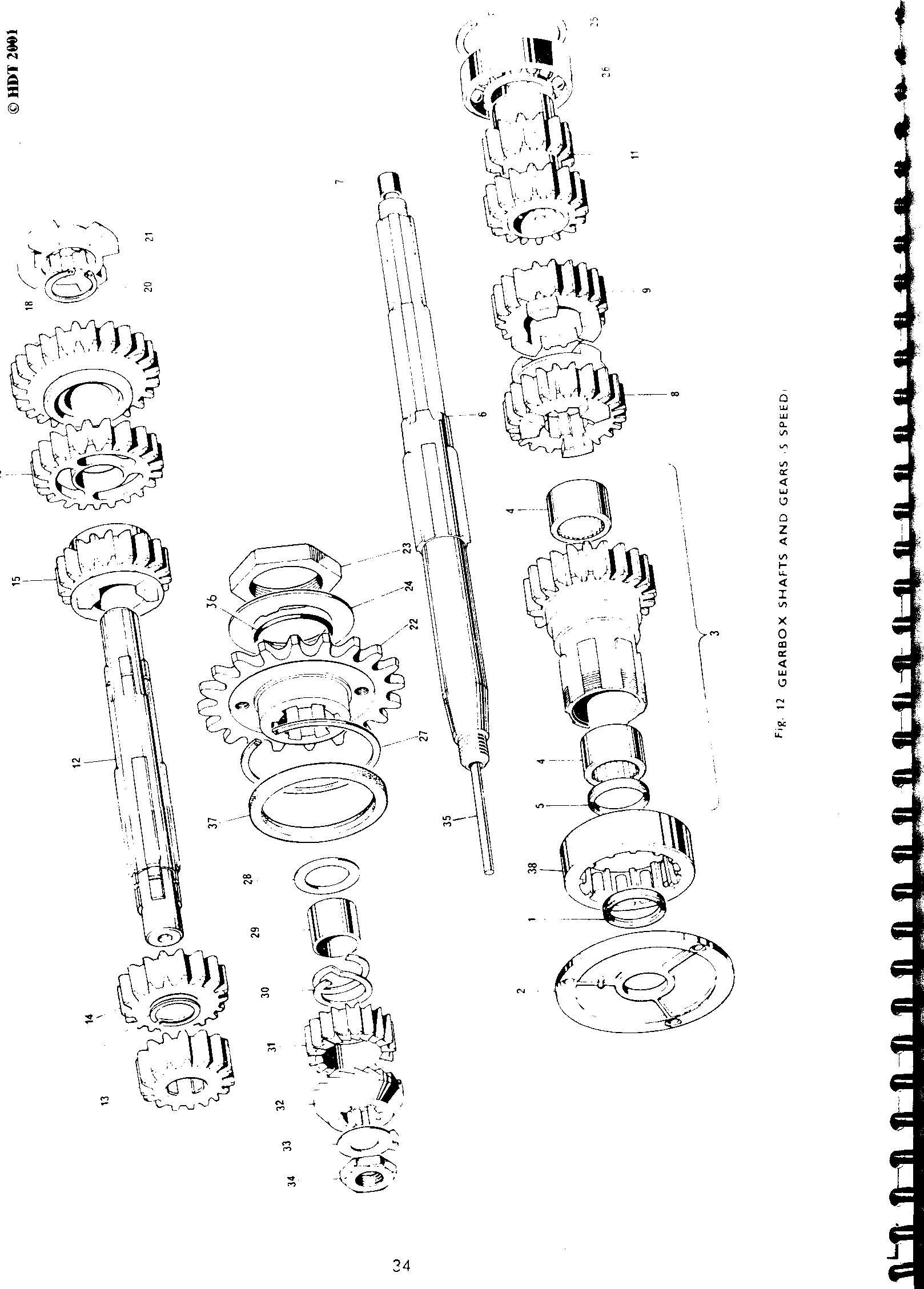 Circlip for layshaft high gear