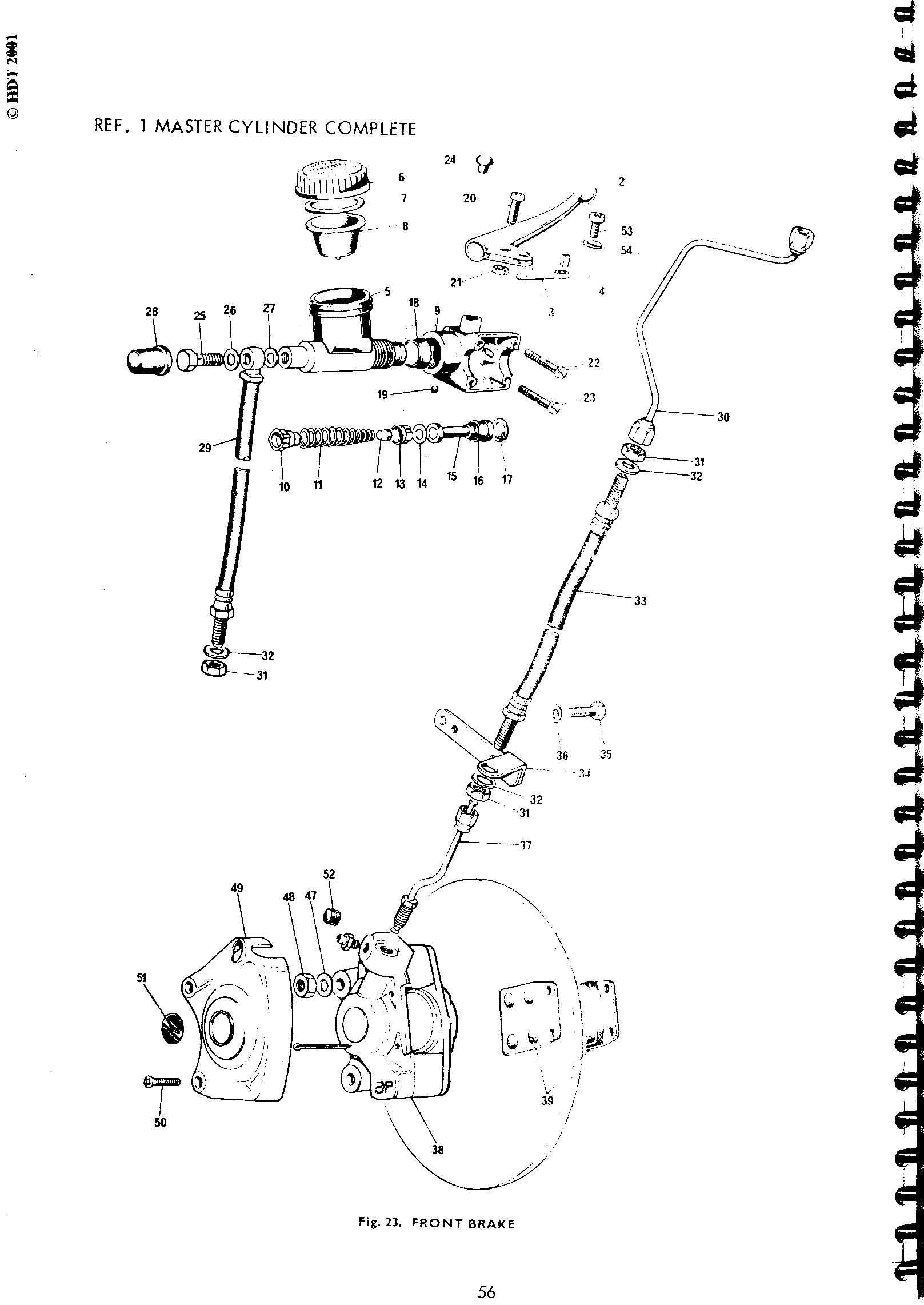 Pipe, fork leg to caliper (ZTA 2070N)