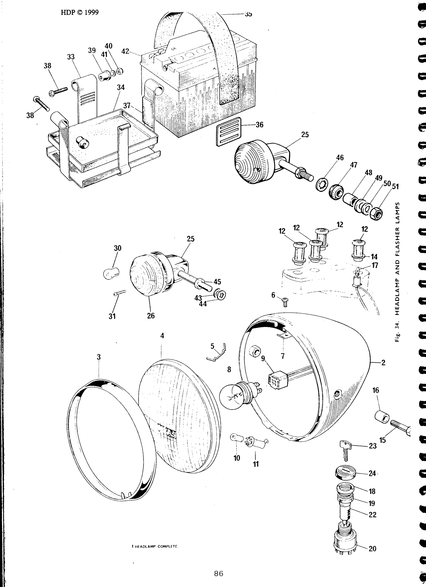546512672 Light unit 1 left hand dip