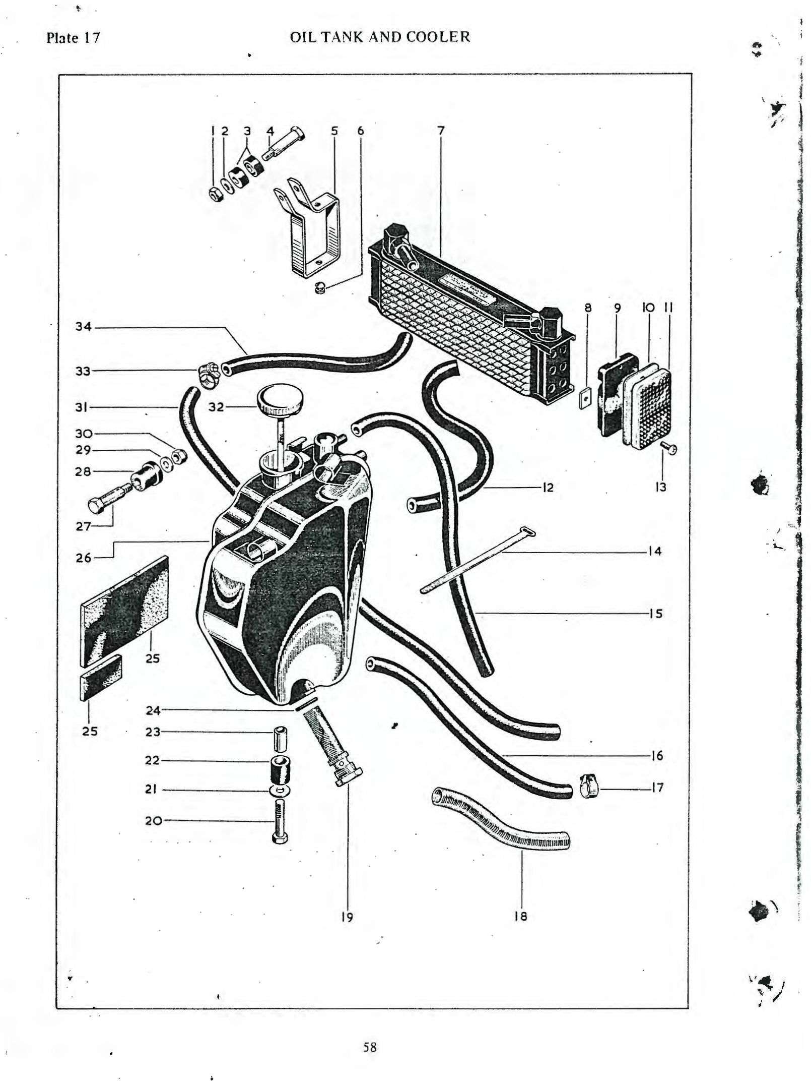 OIL HOSE 7/16X10