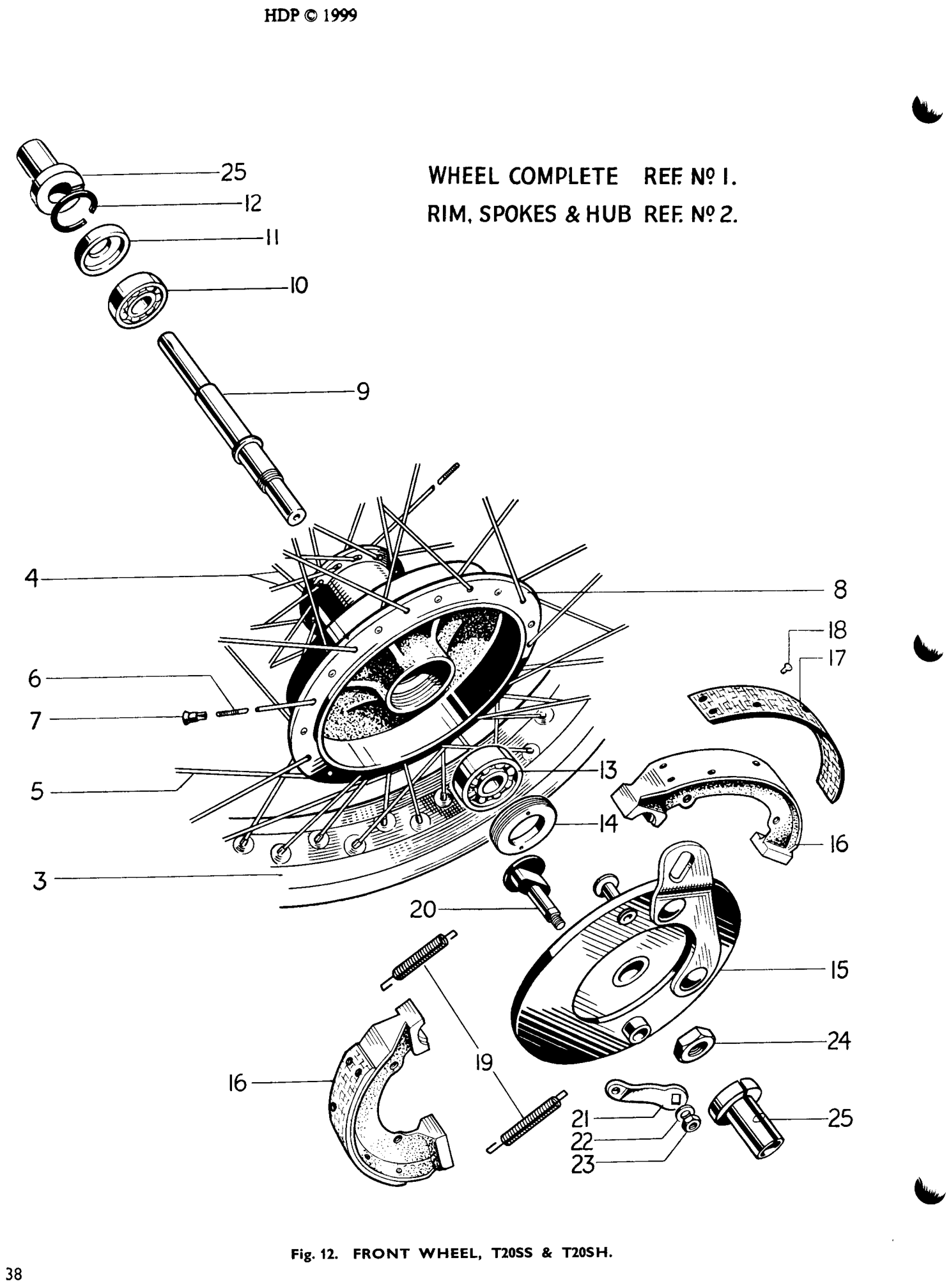 Spoke (10/12G x 6⅞ in. 100°) c/w nipple