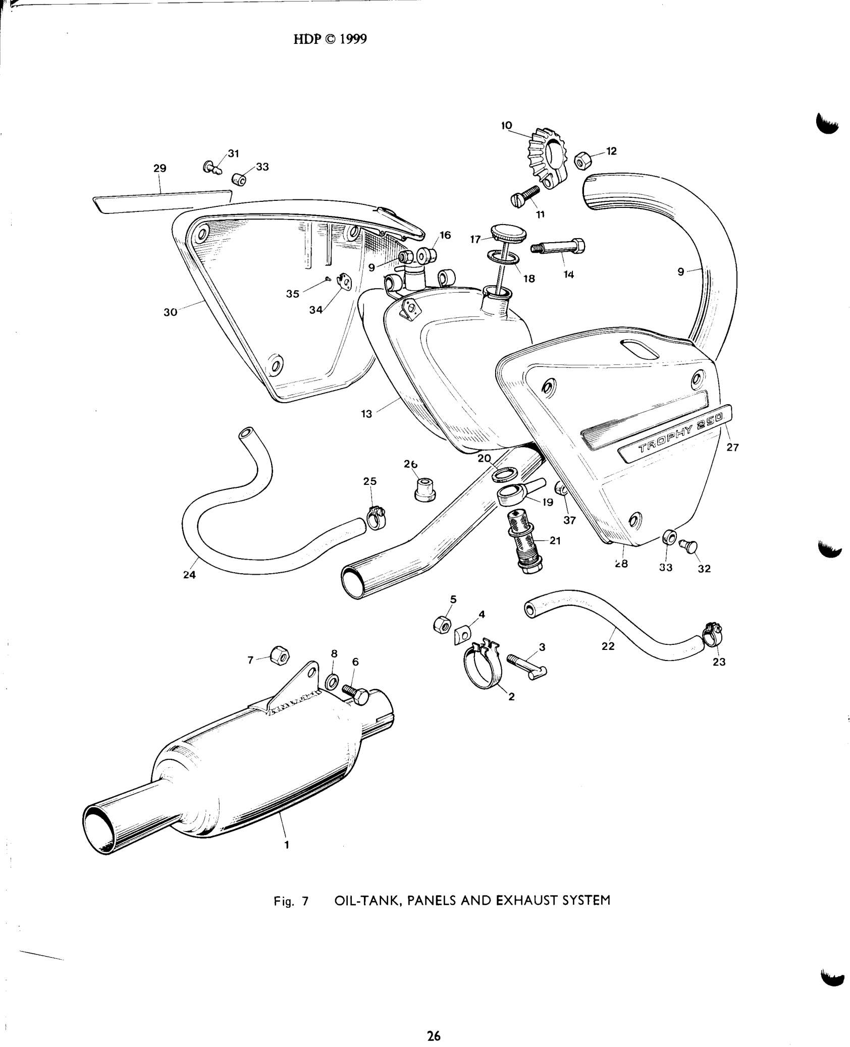 BOLT,BSA EXH.CLAMP