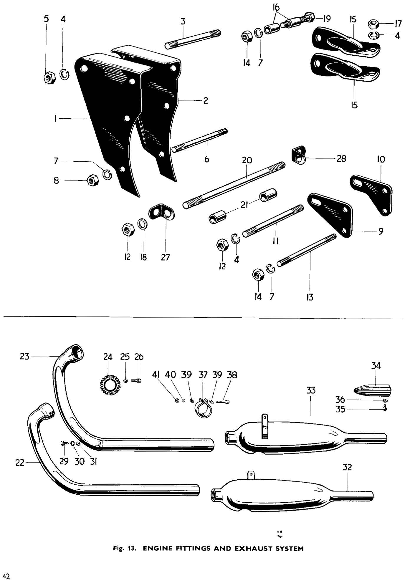 Left front engine plate
