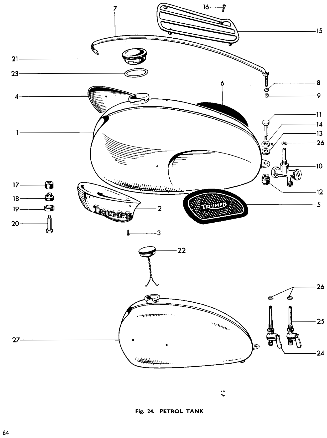 Petrol tank (3 gallons)