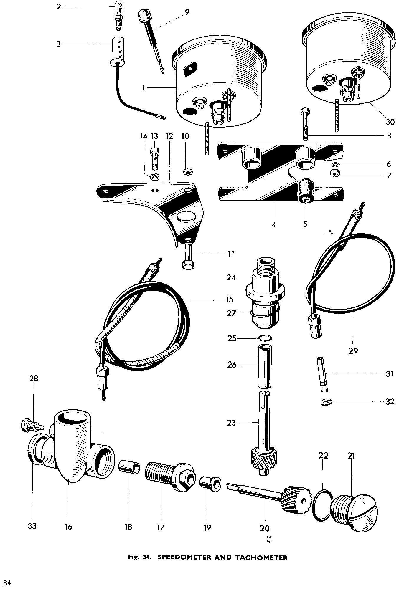 Speedometer head MPH