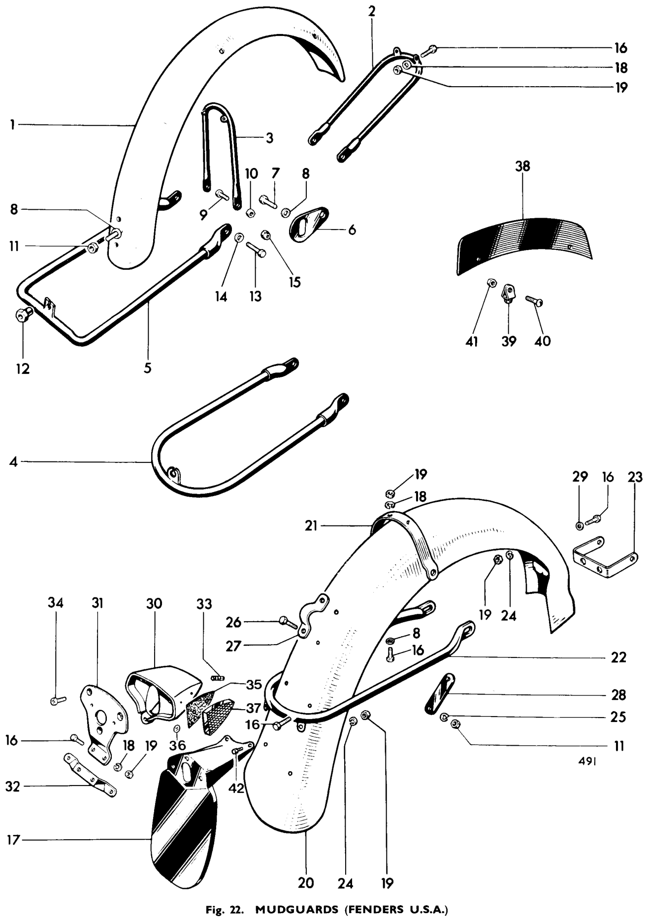 Front mudguard