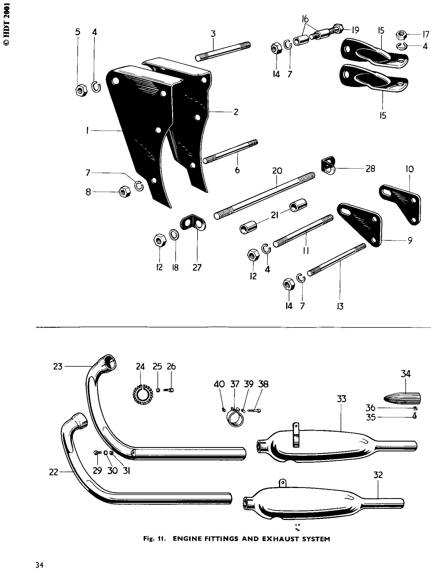 Right front engine plate