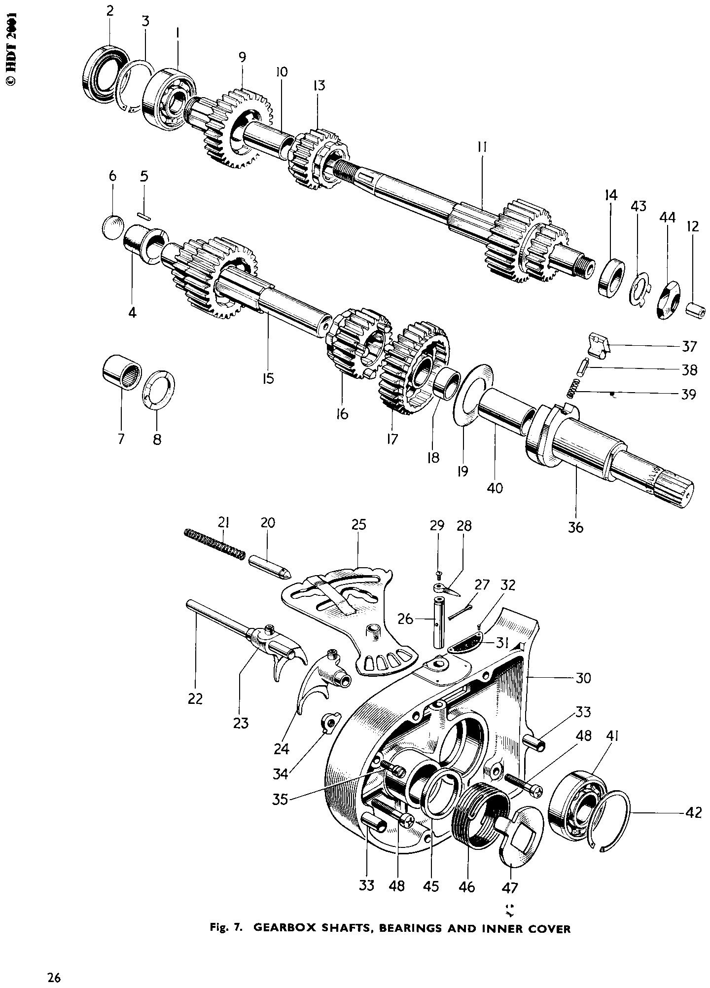 LAYSHAFT LOW GEAR (27T)