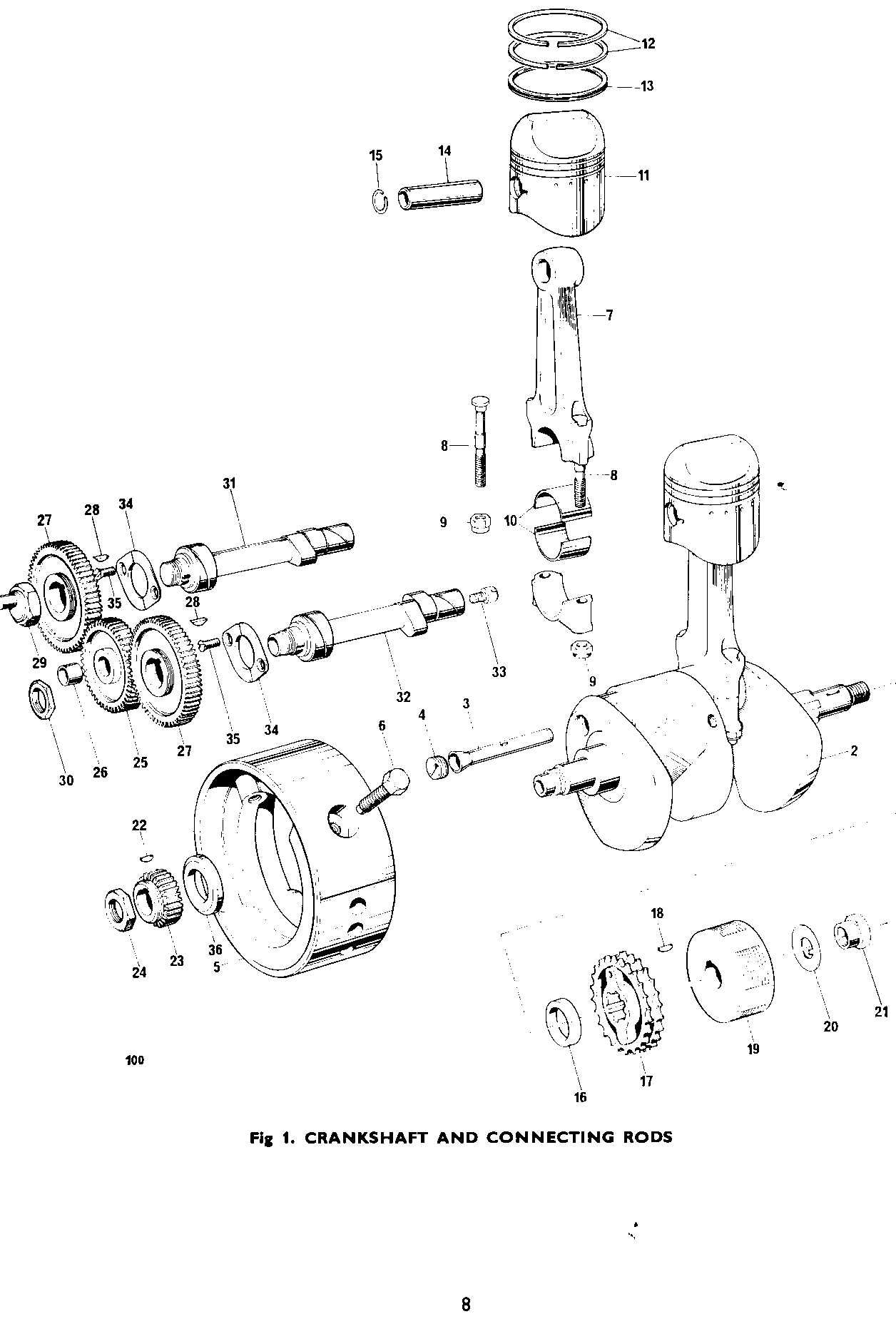 Engine sprocket, 26T Duplex.