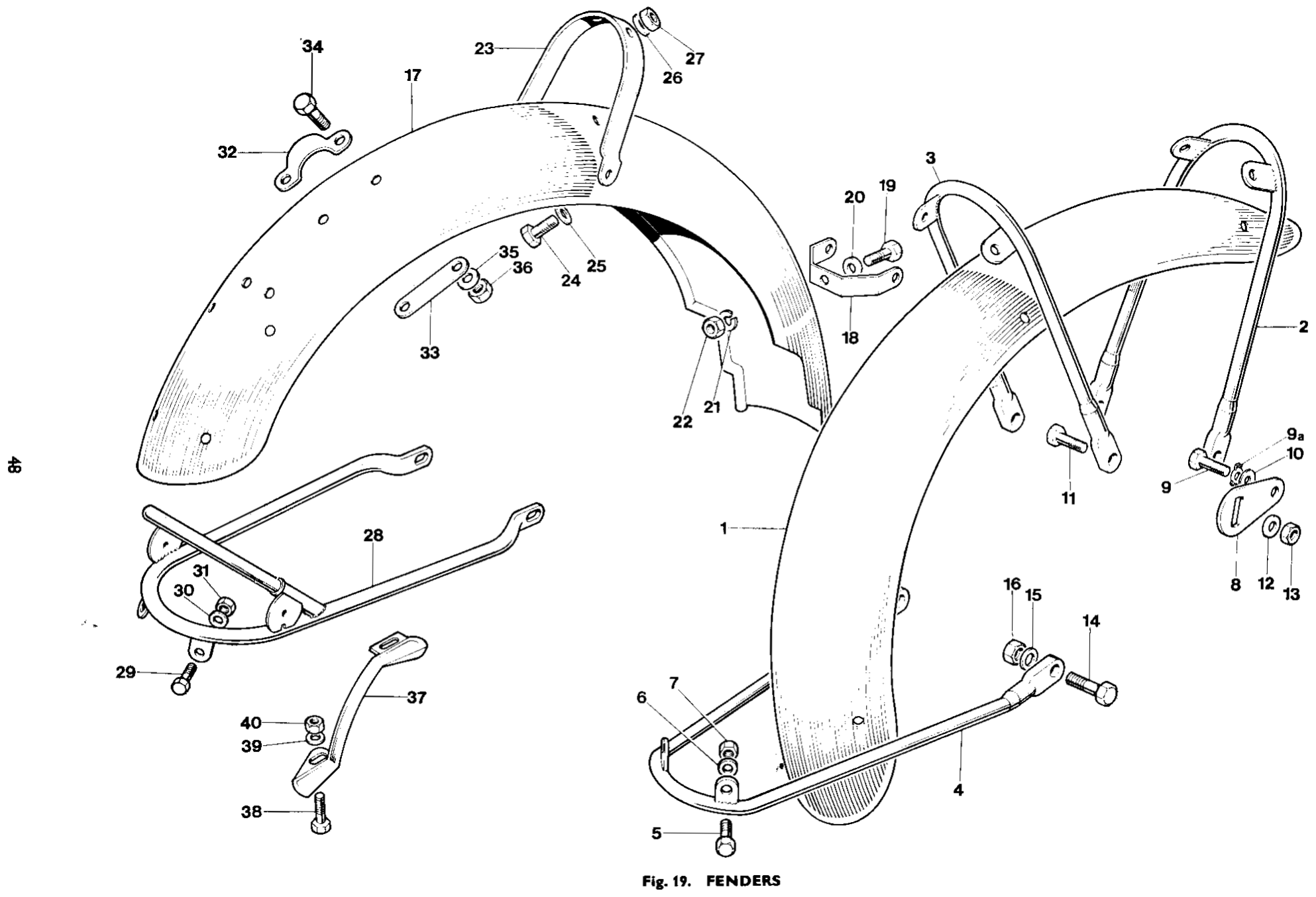 FRONT FENDER BRACKET 1963-70 (Teardrop with slot)