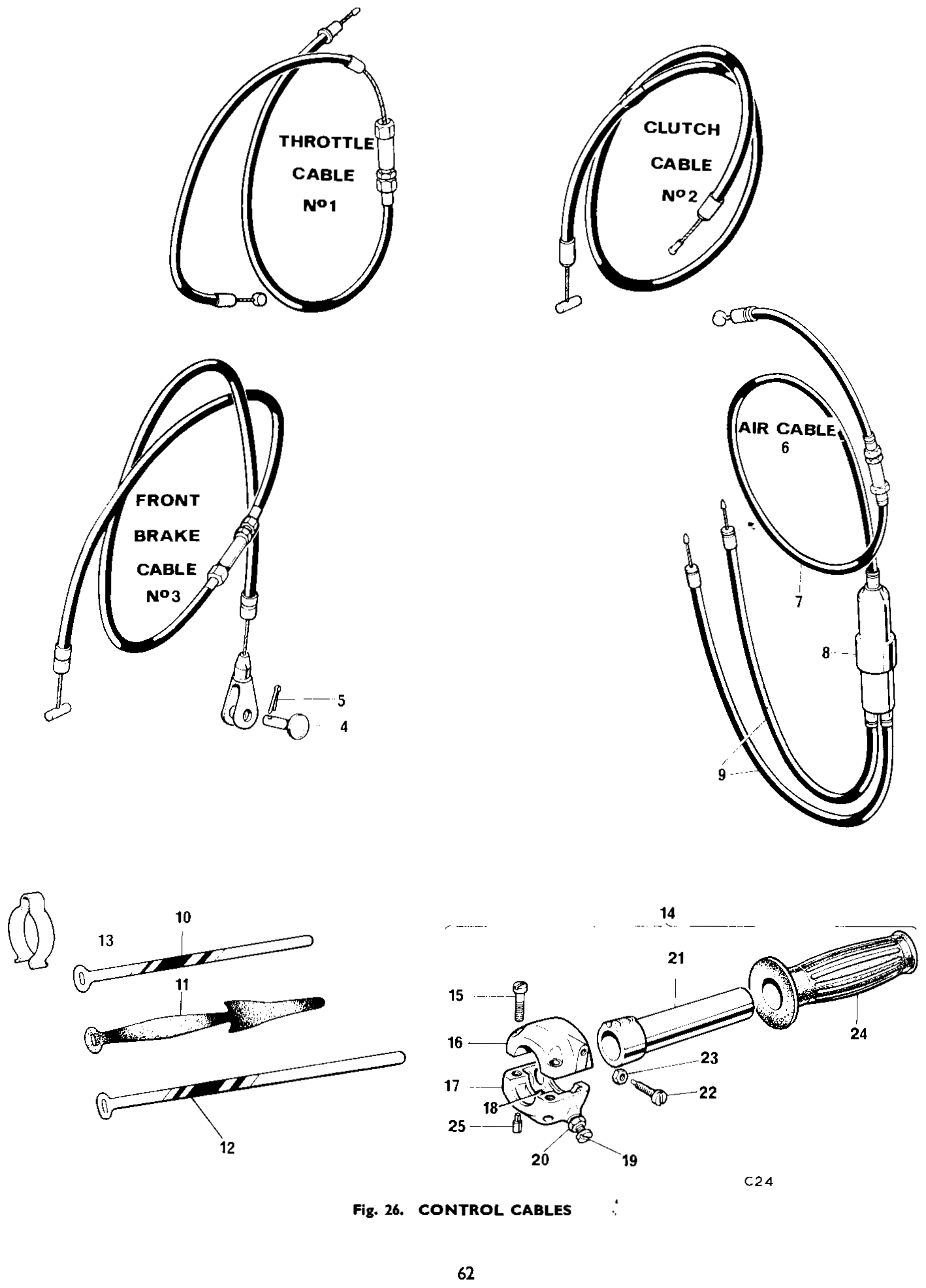 PIN FOR FRONT BRAKE CABLE