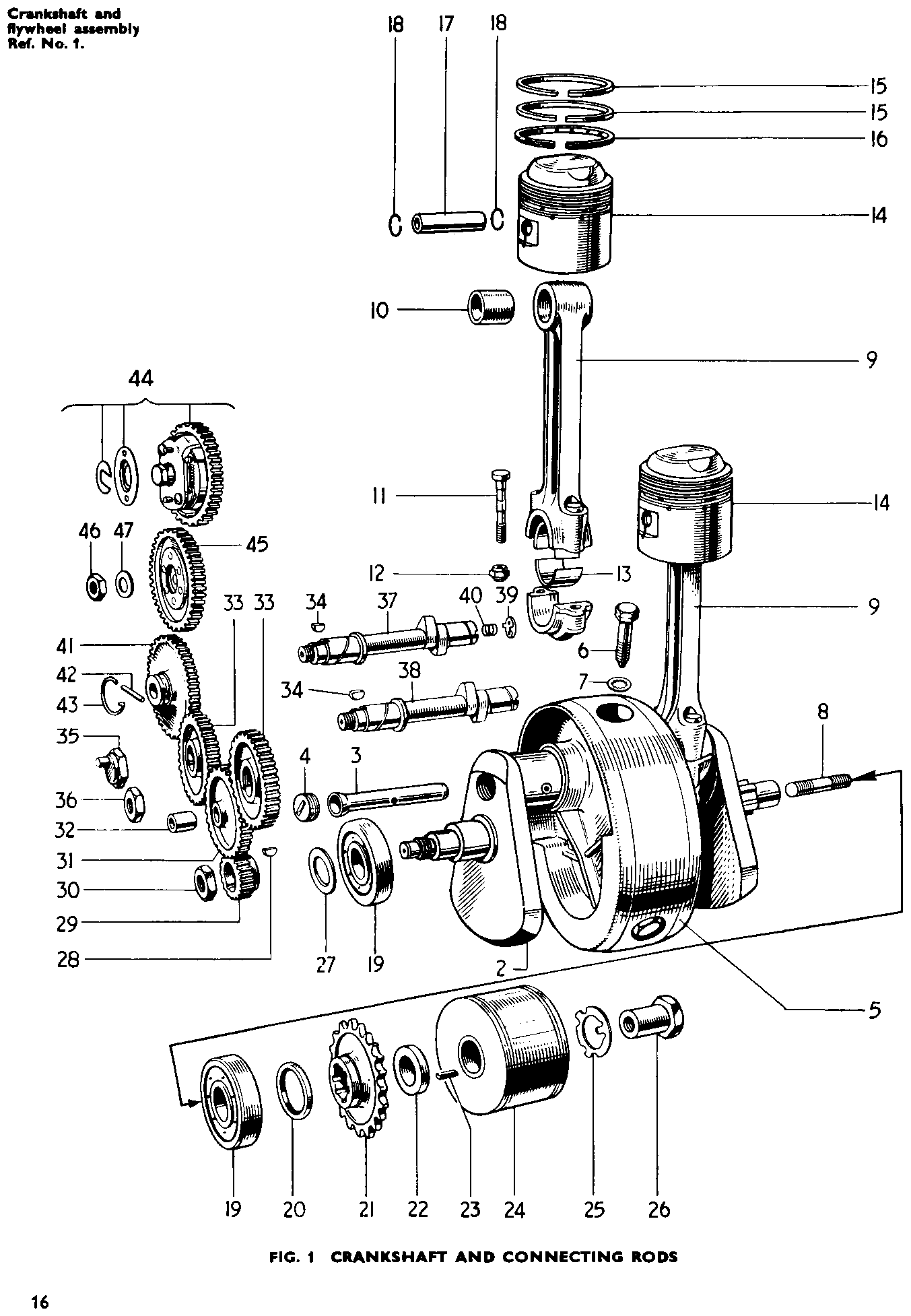 PISTON COMPLETE 7 : 1 C.R.