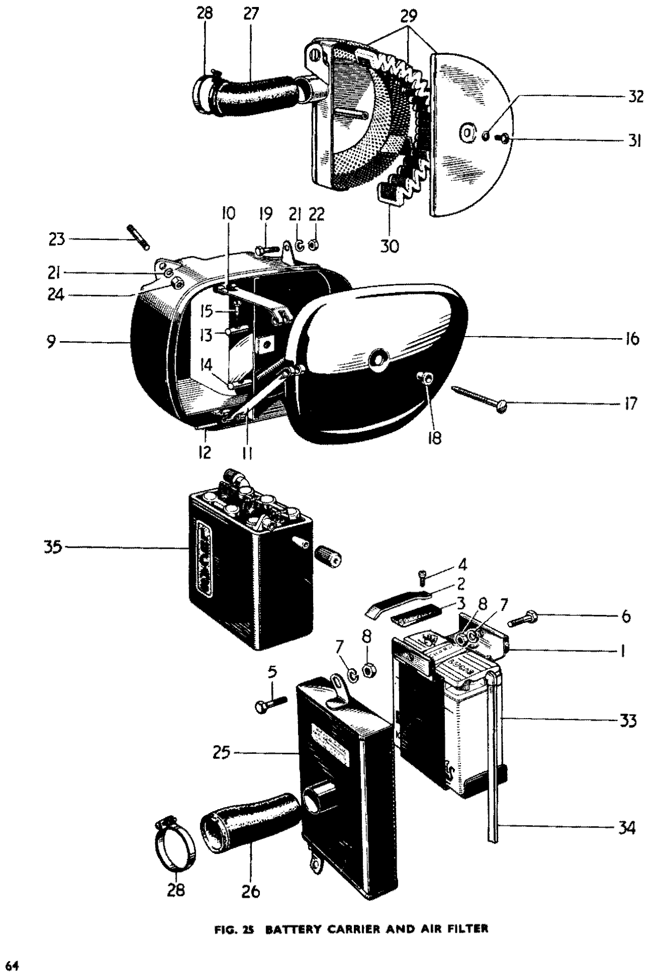 BATTERY STRAP,SHORT